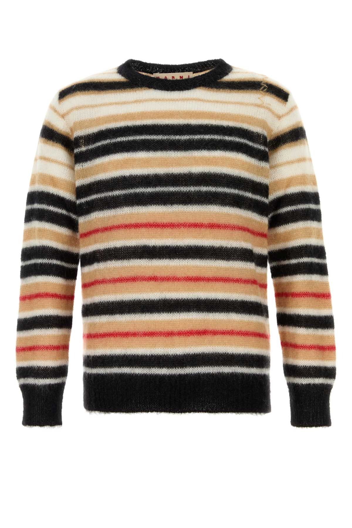 MARNI EMBROIDERED MOHAIR BLEND SWEATER