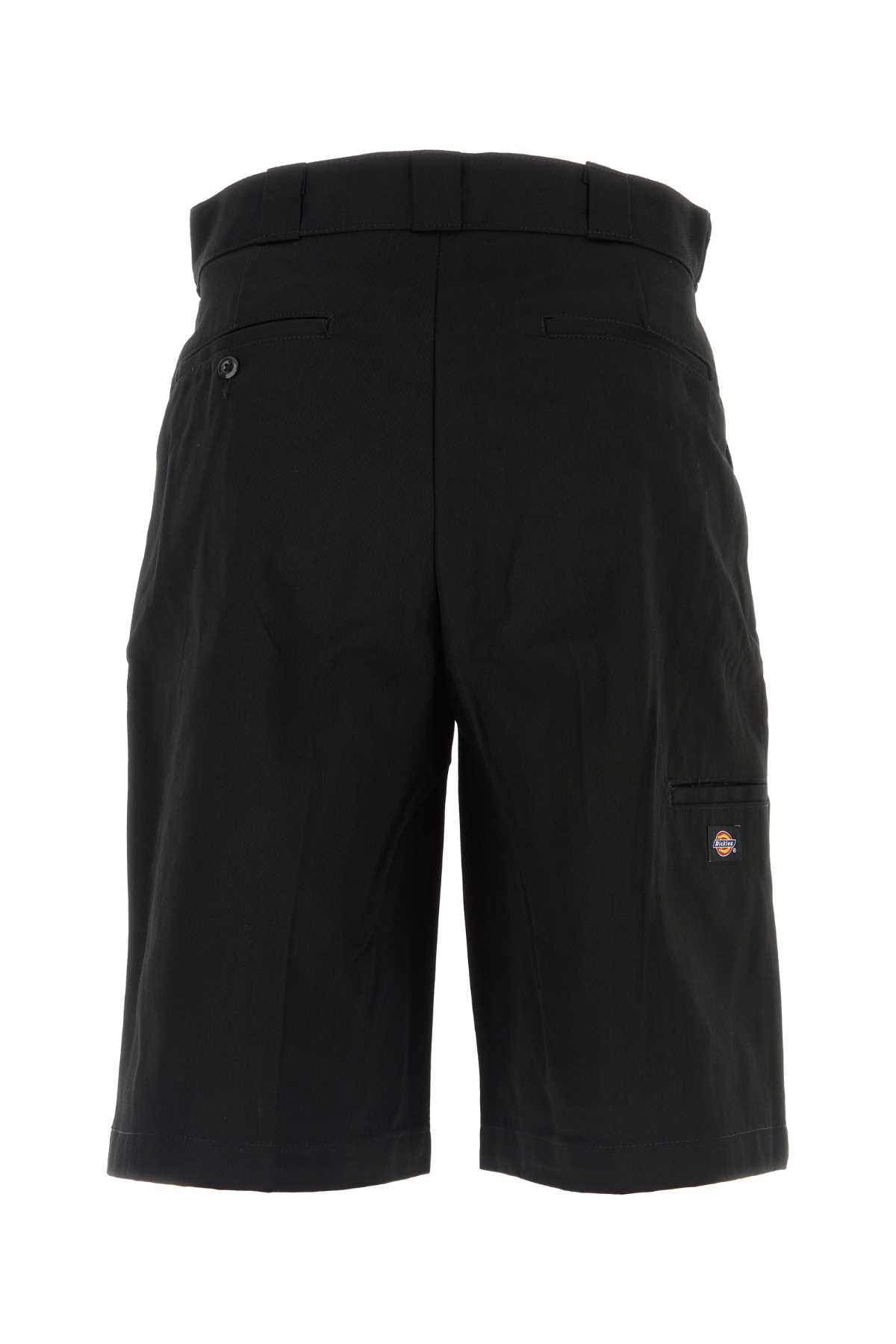Dickies Black Polyester Blend Bermuda Shorts
