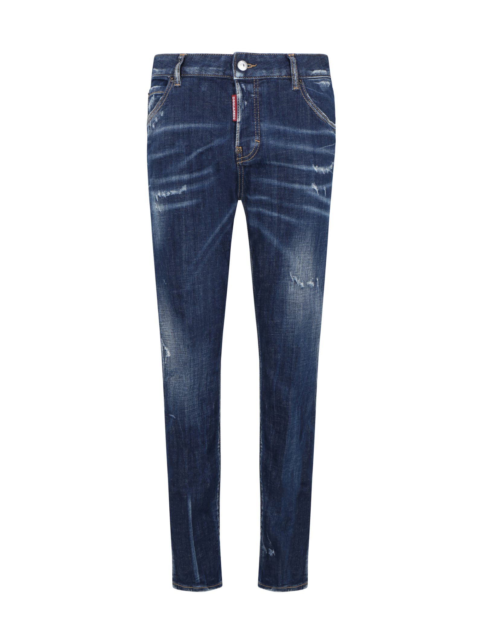 Shop Dsquared2 Jeans In Blu Denim