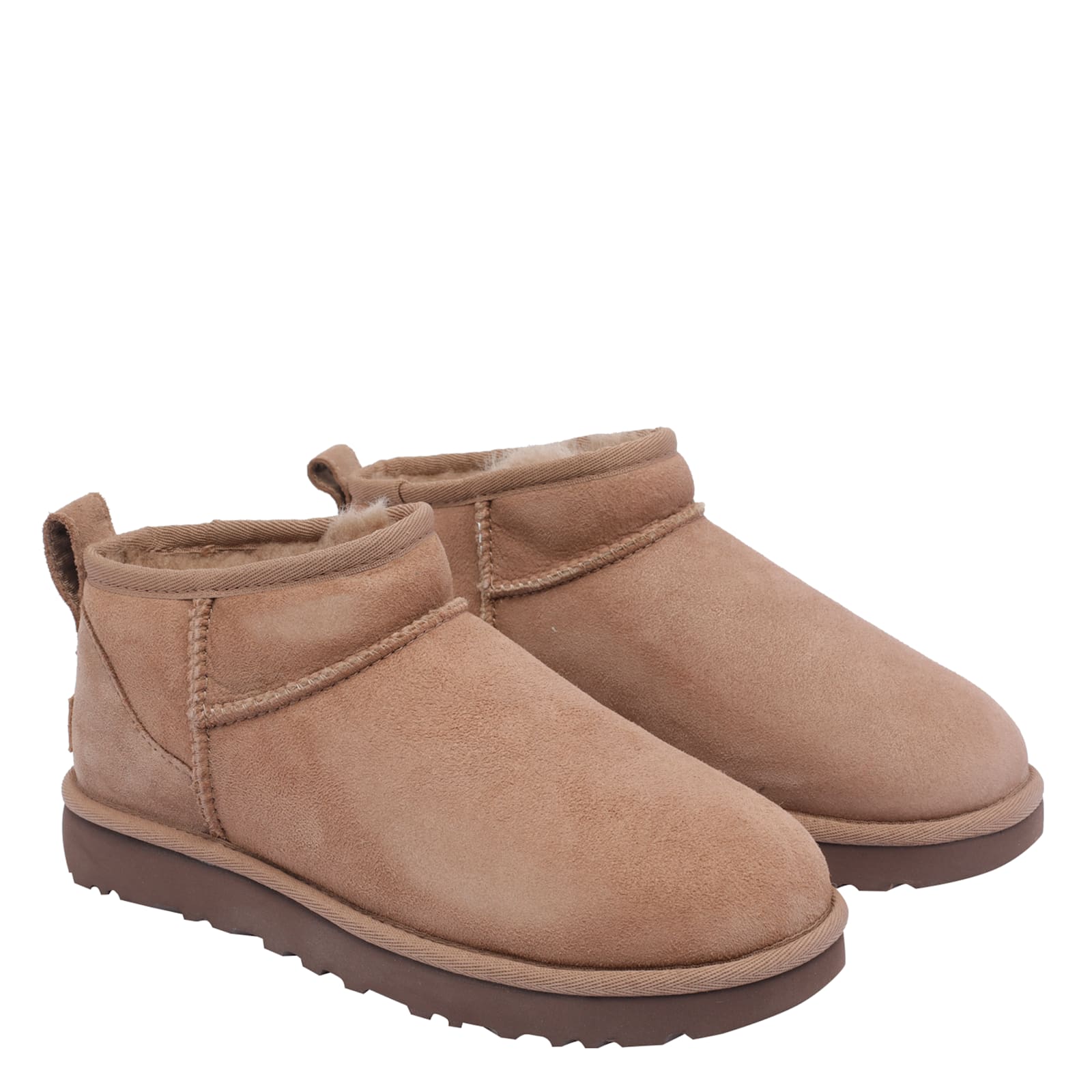 Ugg Classic Ultra Mini Booties In Neutral