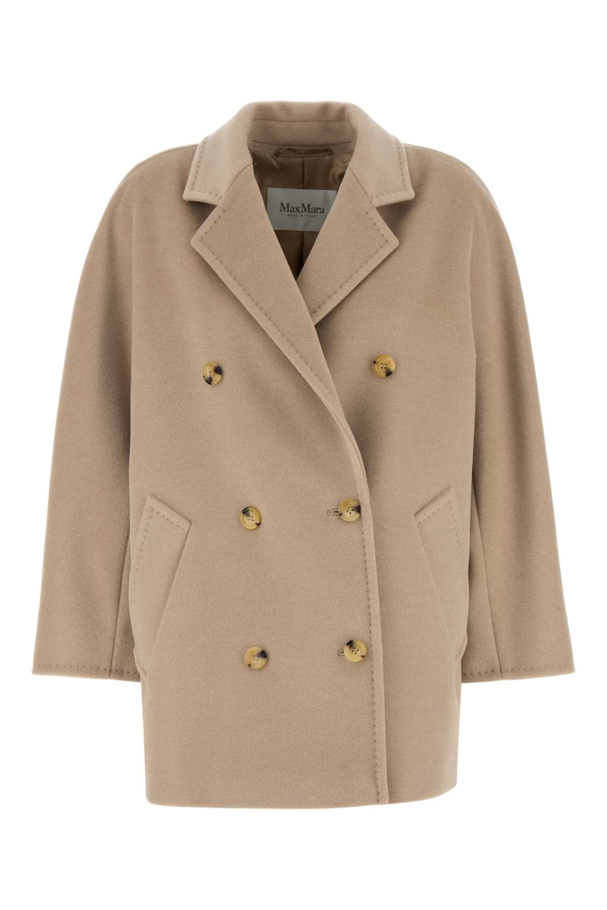 Sand Wool Blend Rebus Coat