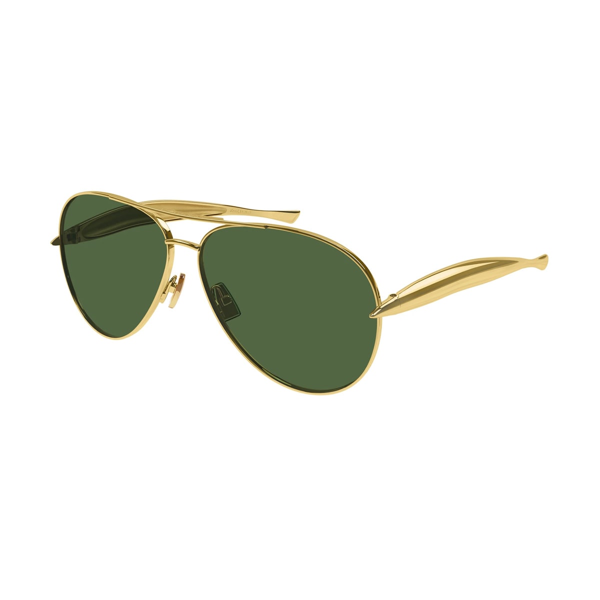 Bottega Veneta Bv1305s Linea Unapologetic 001 Sunglasses In Gold