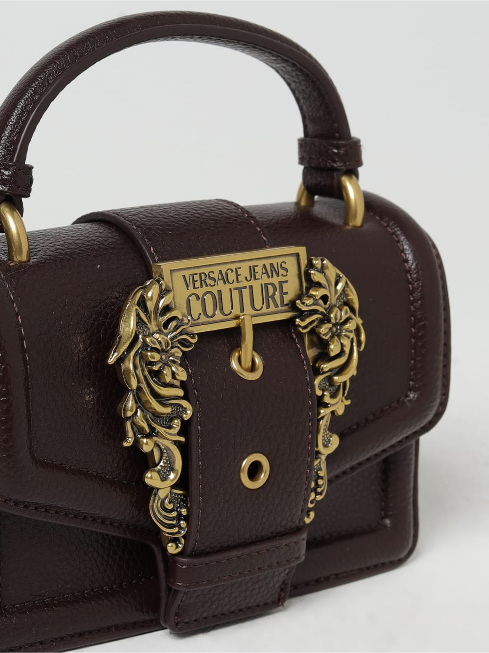 Shop Versace Jeans Couture Bag In Brown