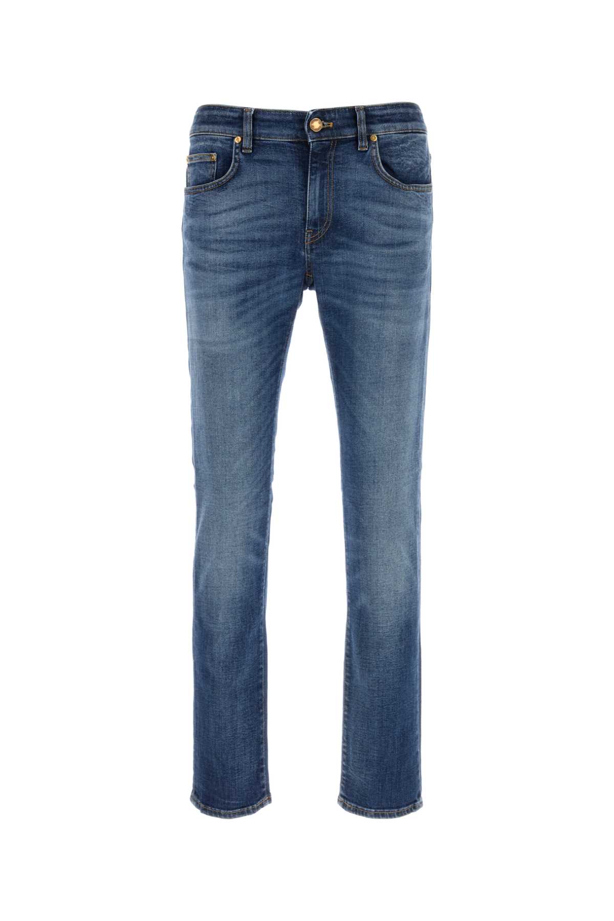 Pt Torino Stretch Denim Swing Jeans In Blue