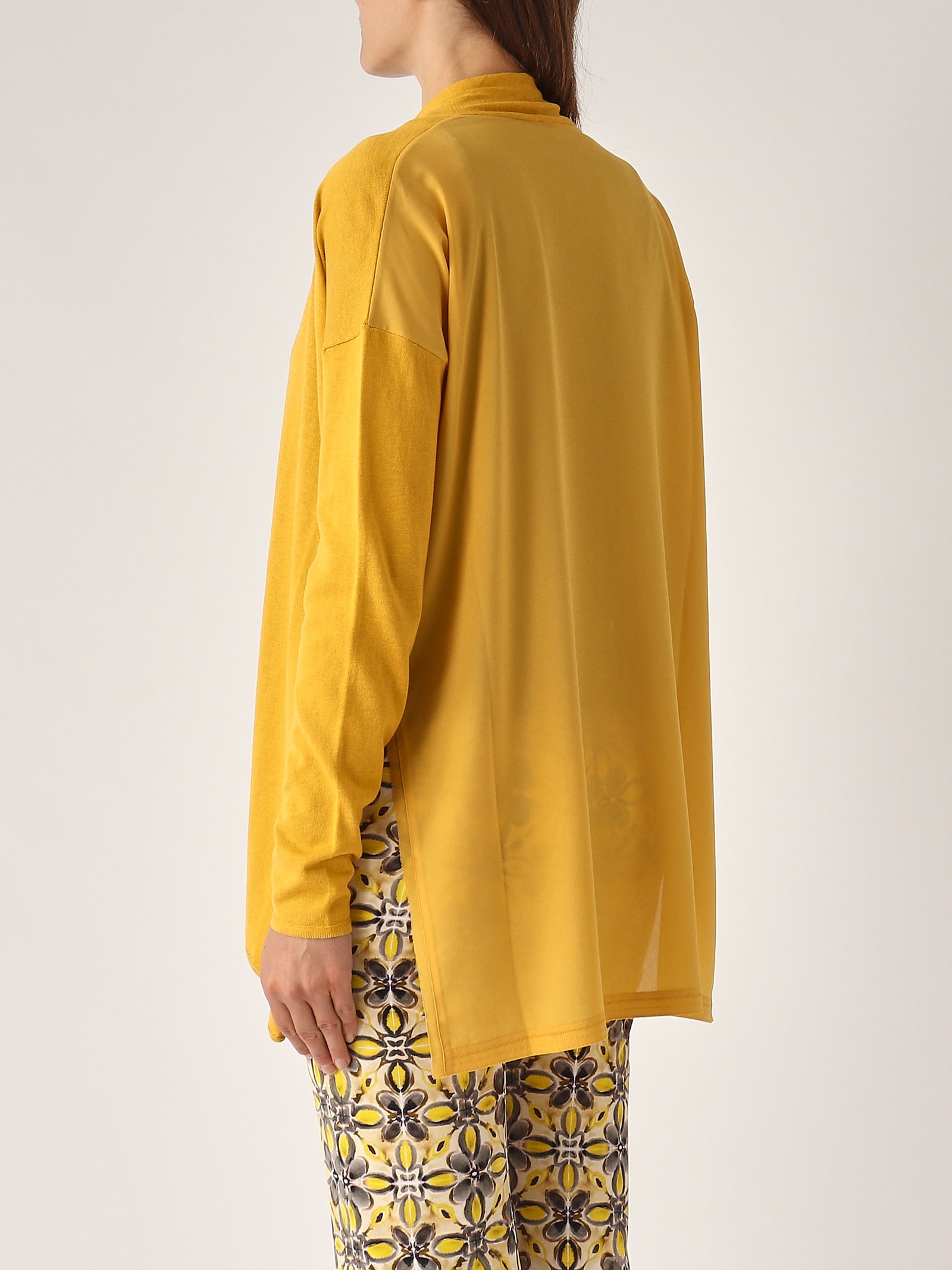 Maliparmi Seta Cardigan In Yellow