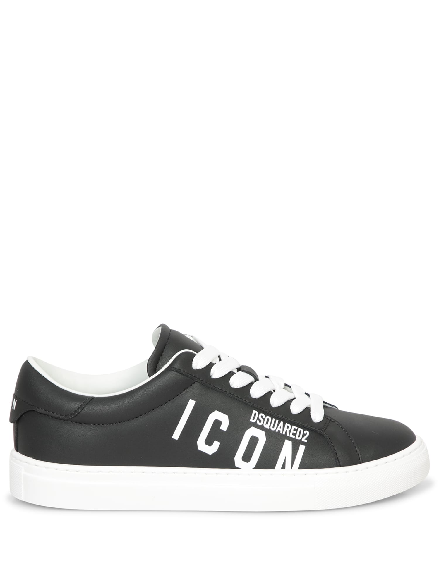 Shop Dsquared2 Low Cassetta Black Sneakers