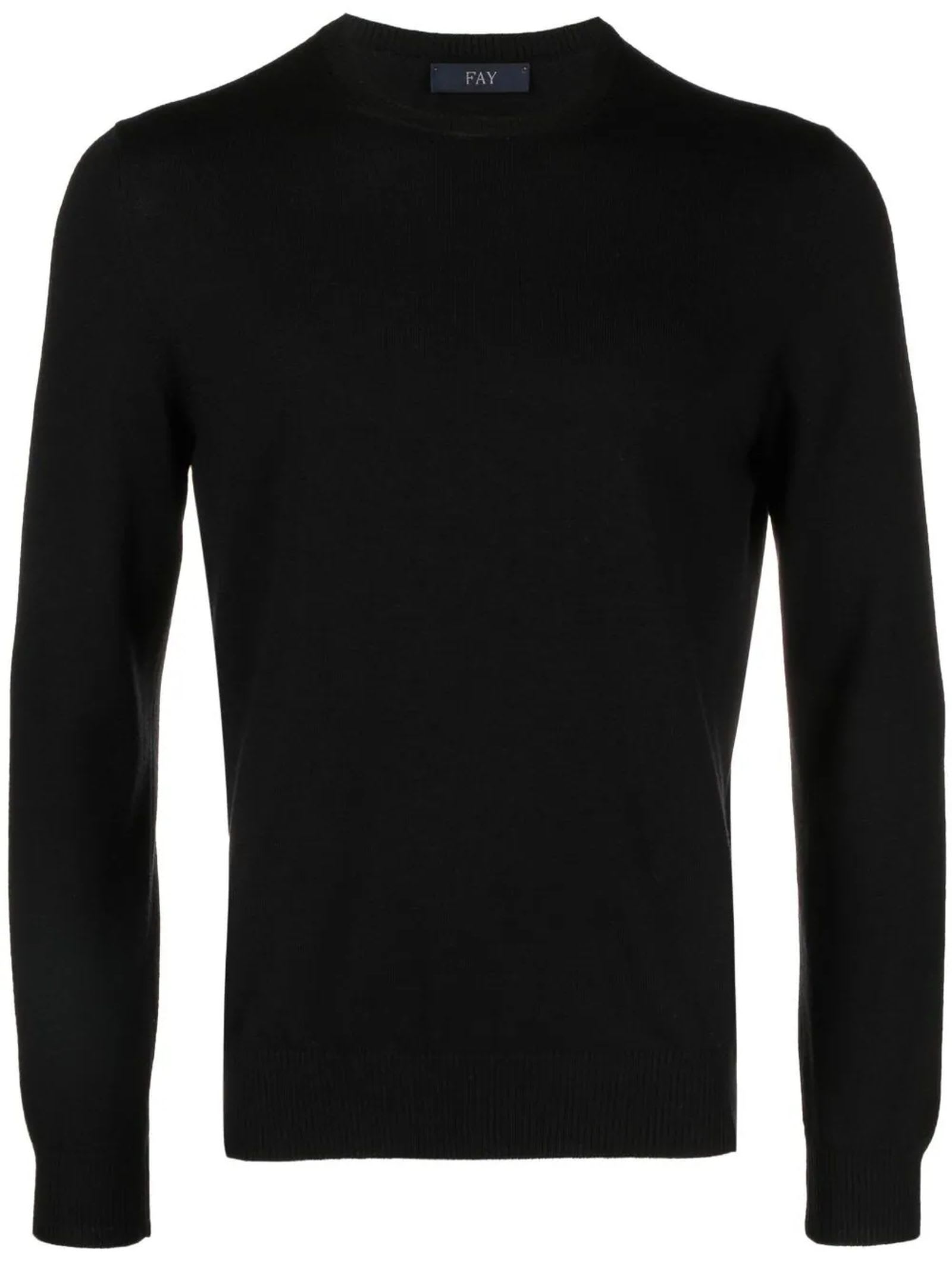 Black Virgin Wool Sweater