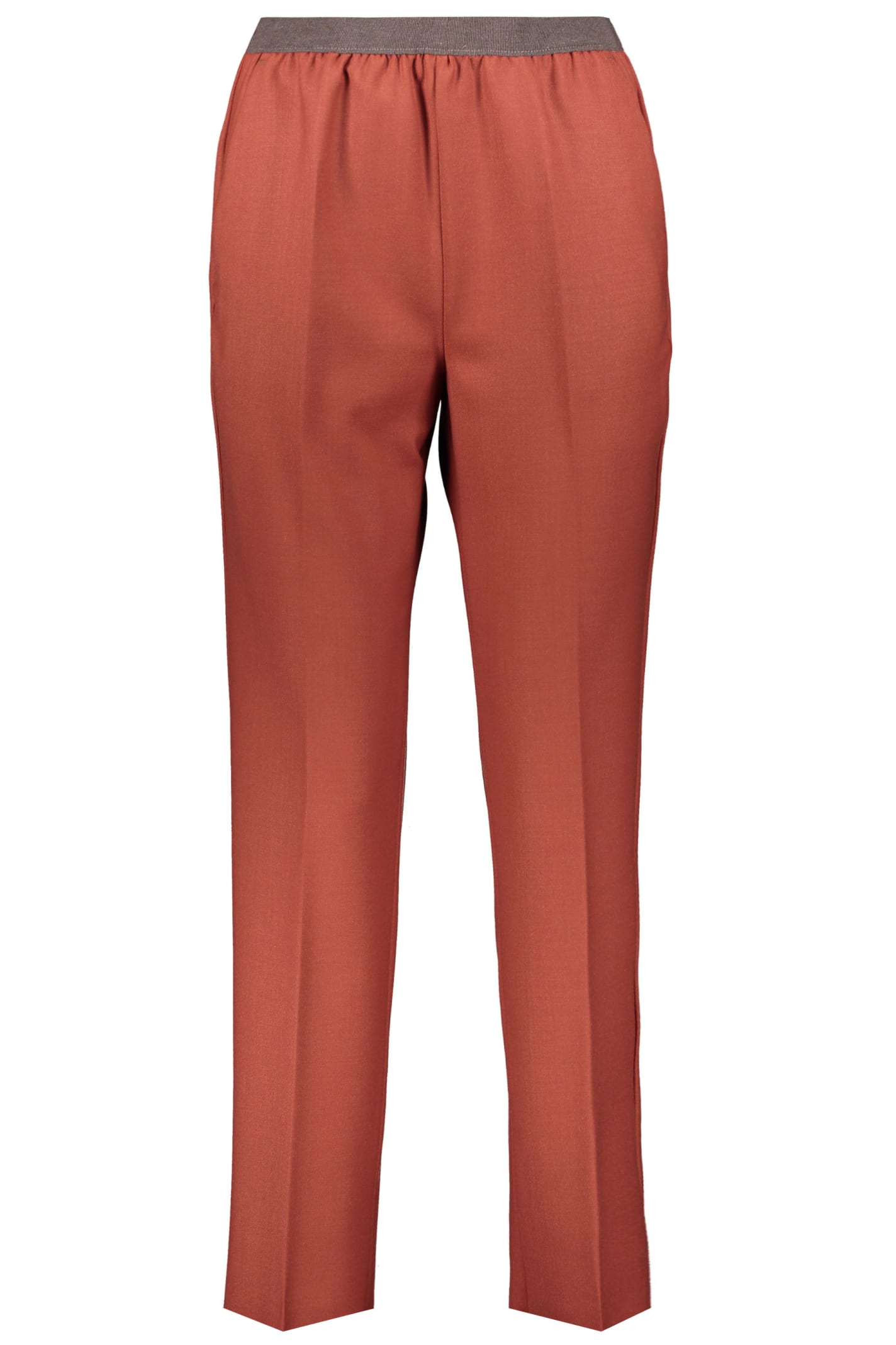 Agnona Long Trousers In Brown