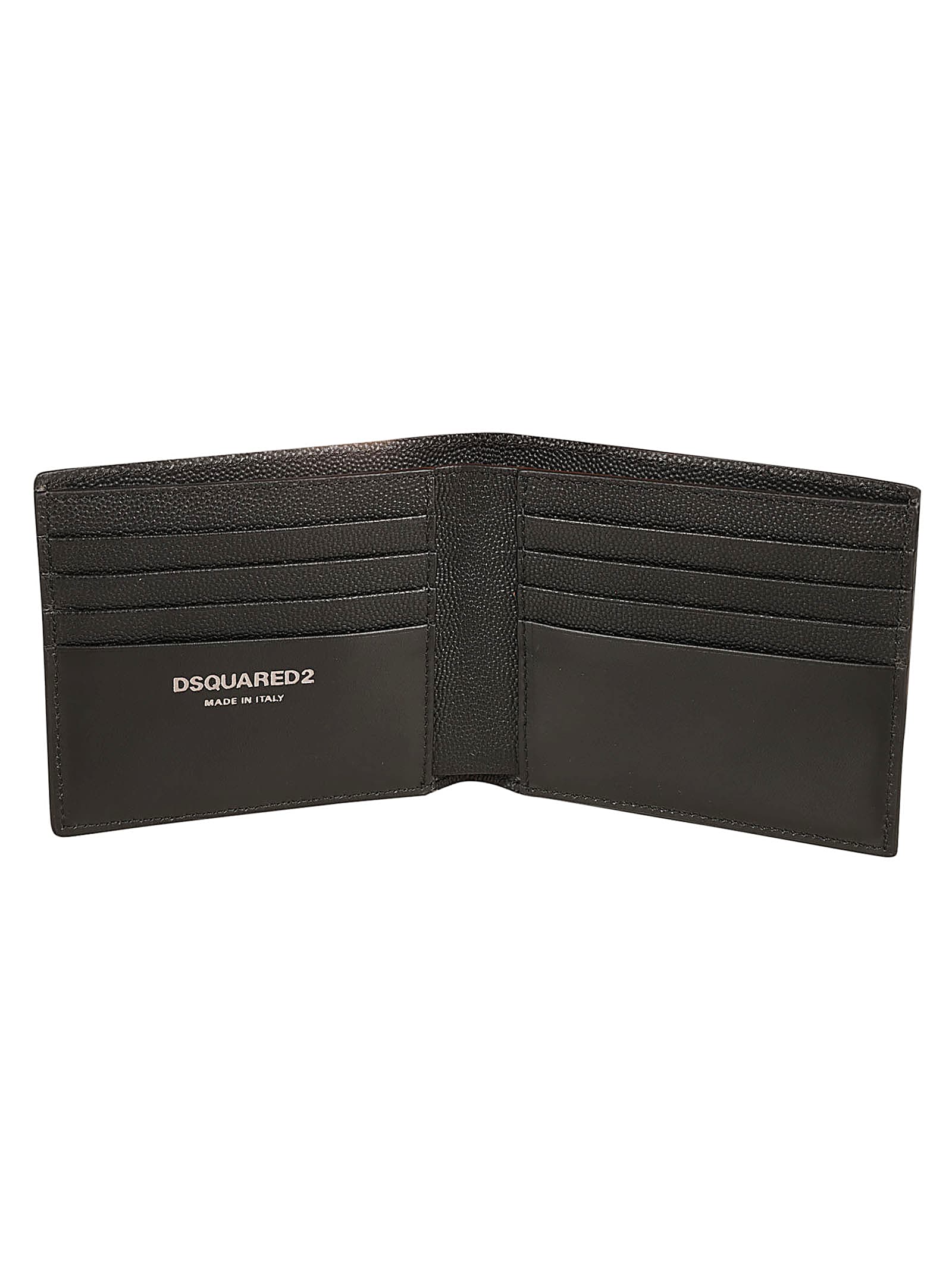 Shop Dsquared2 Logo Classic Bi-fold Wallet In Black