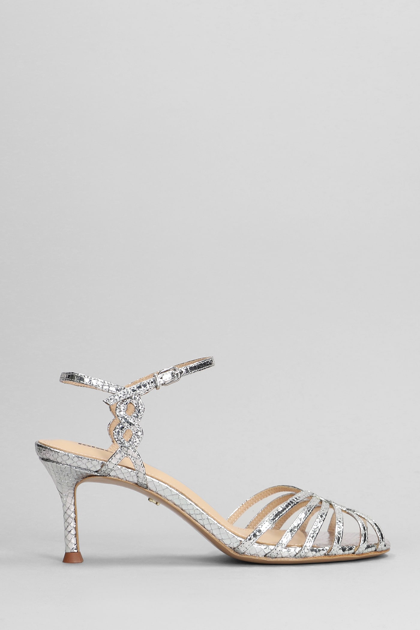 Tango 65 Sandals In Silver Leather