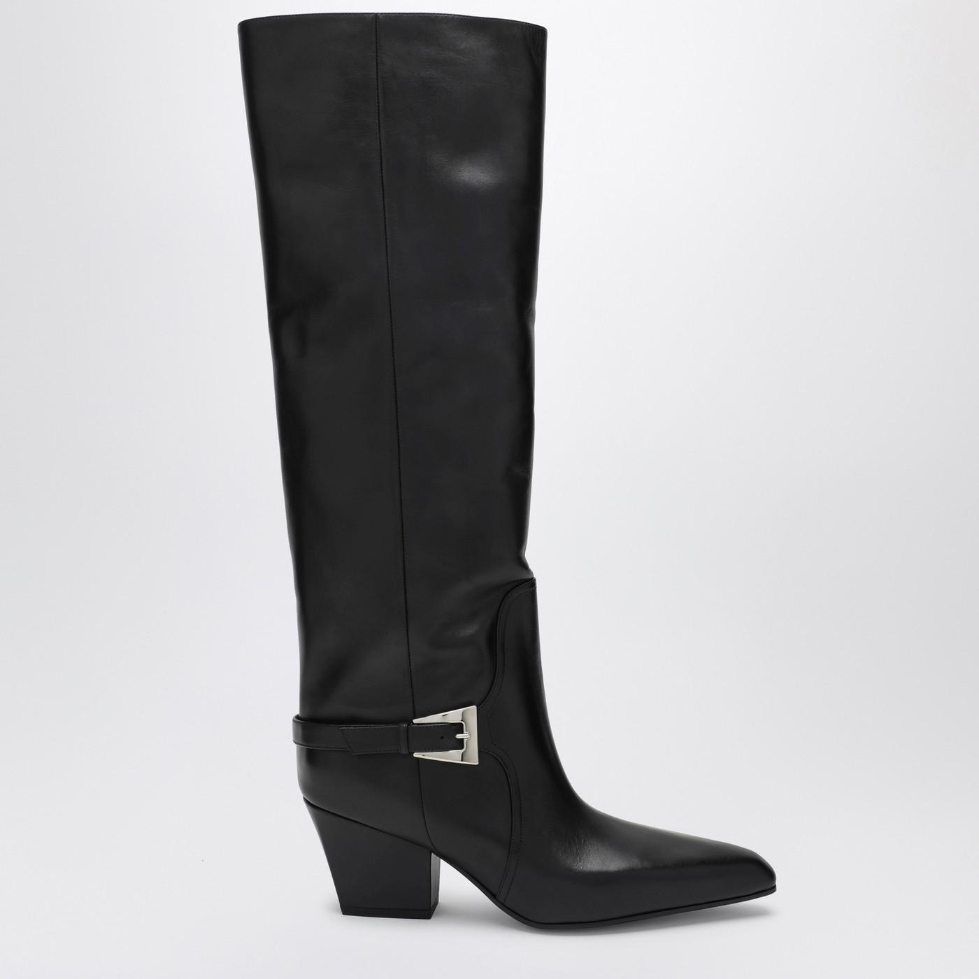 Shop Paris Texas Jane Black Leather High Boot