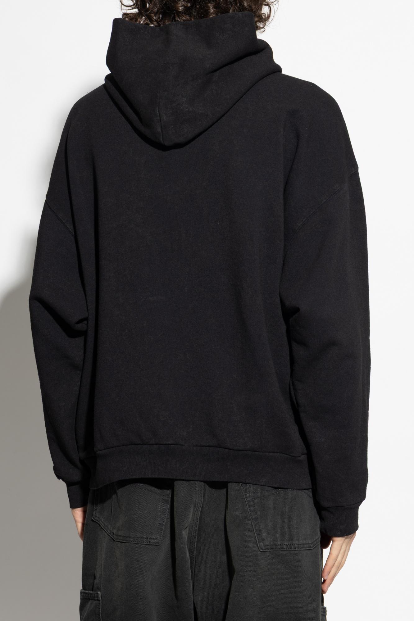 Balenciaga Cotton City Of Angels Hoodie In Black
