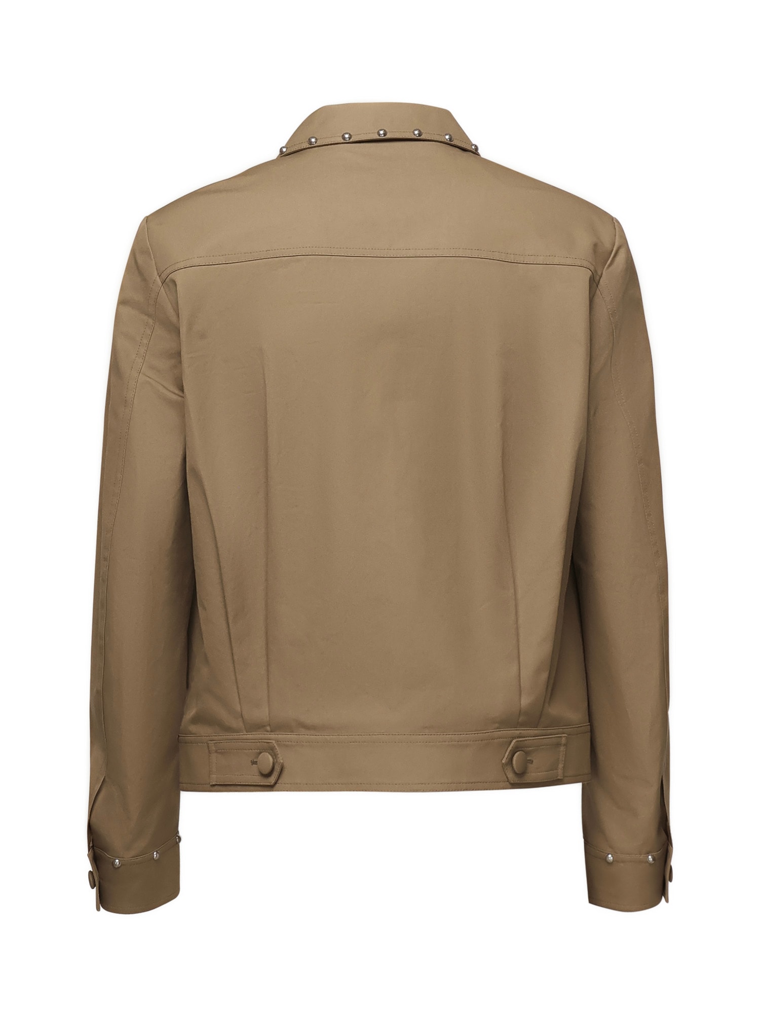 Valentino Safari Jacket With Long Sleeves And Flap Pockets In Nude