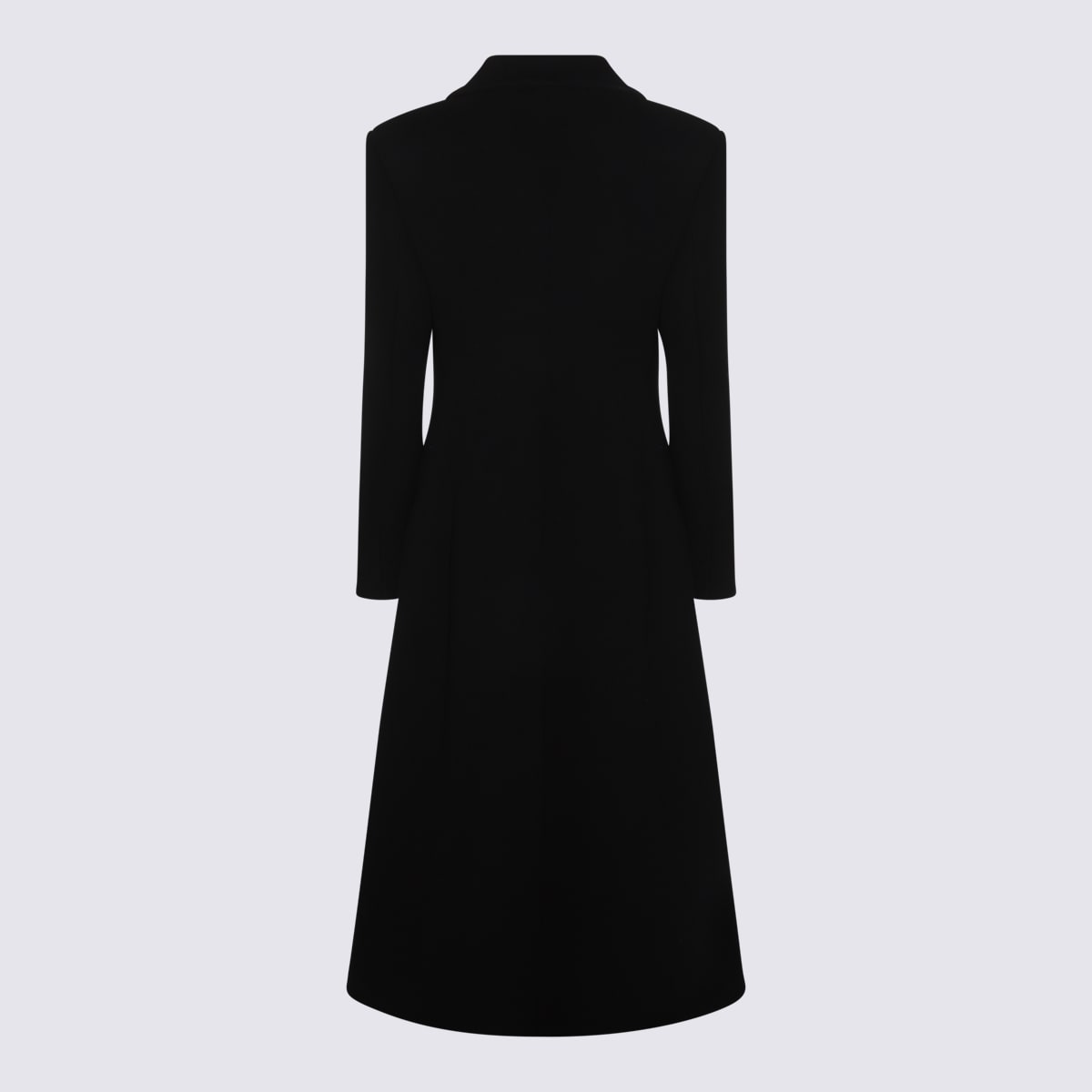 Shop Valentino Black Wool Coat