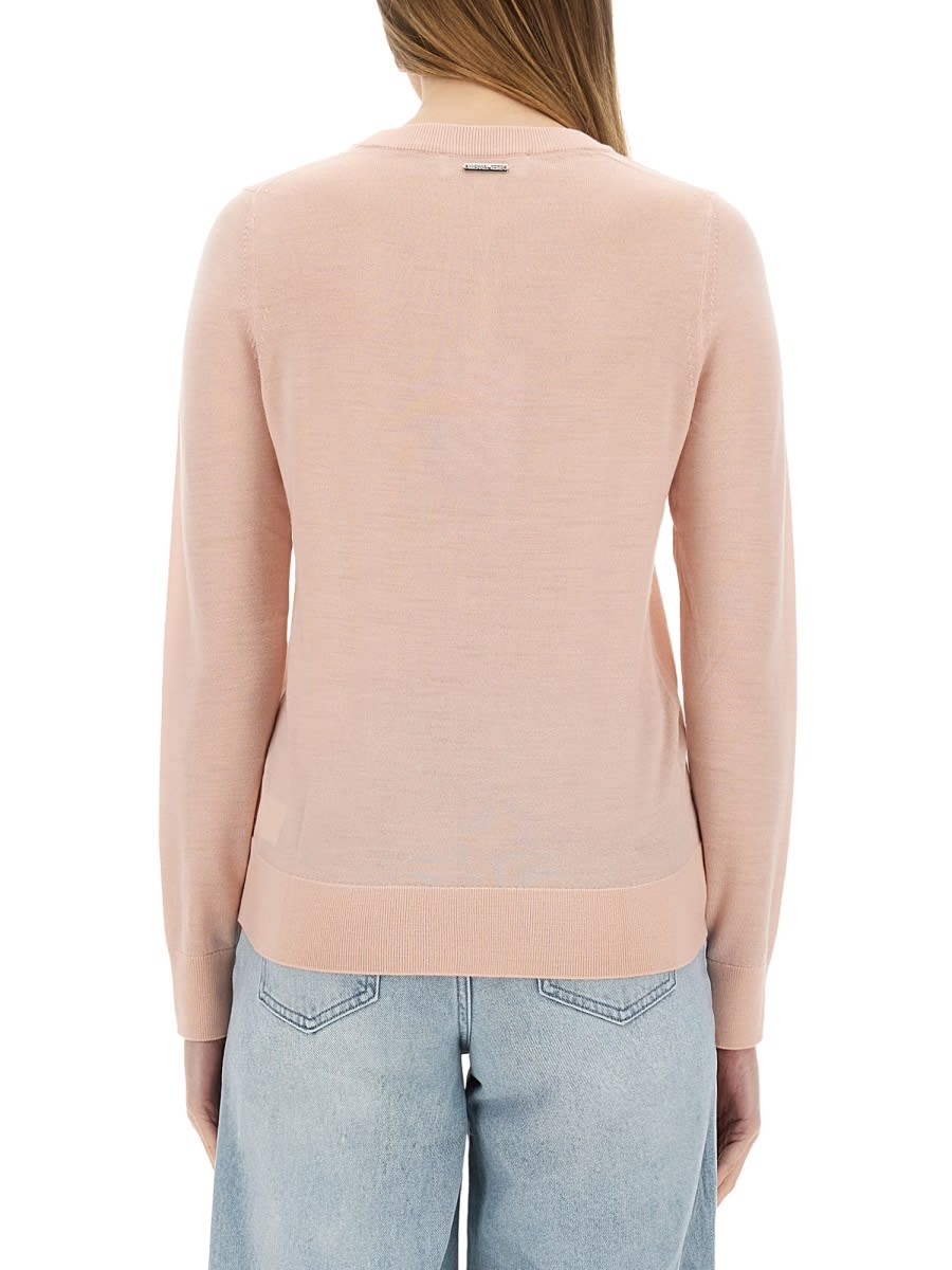 Michael Kors Wool Jersey In Pink