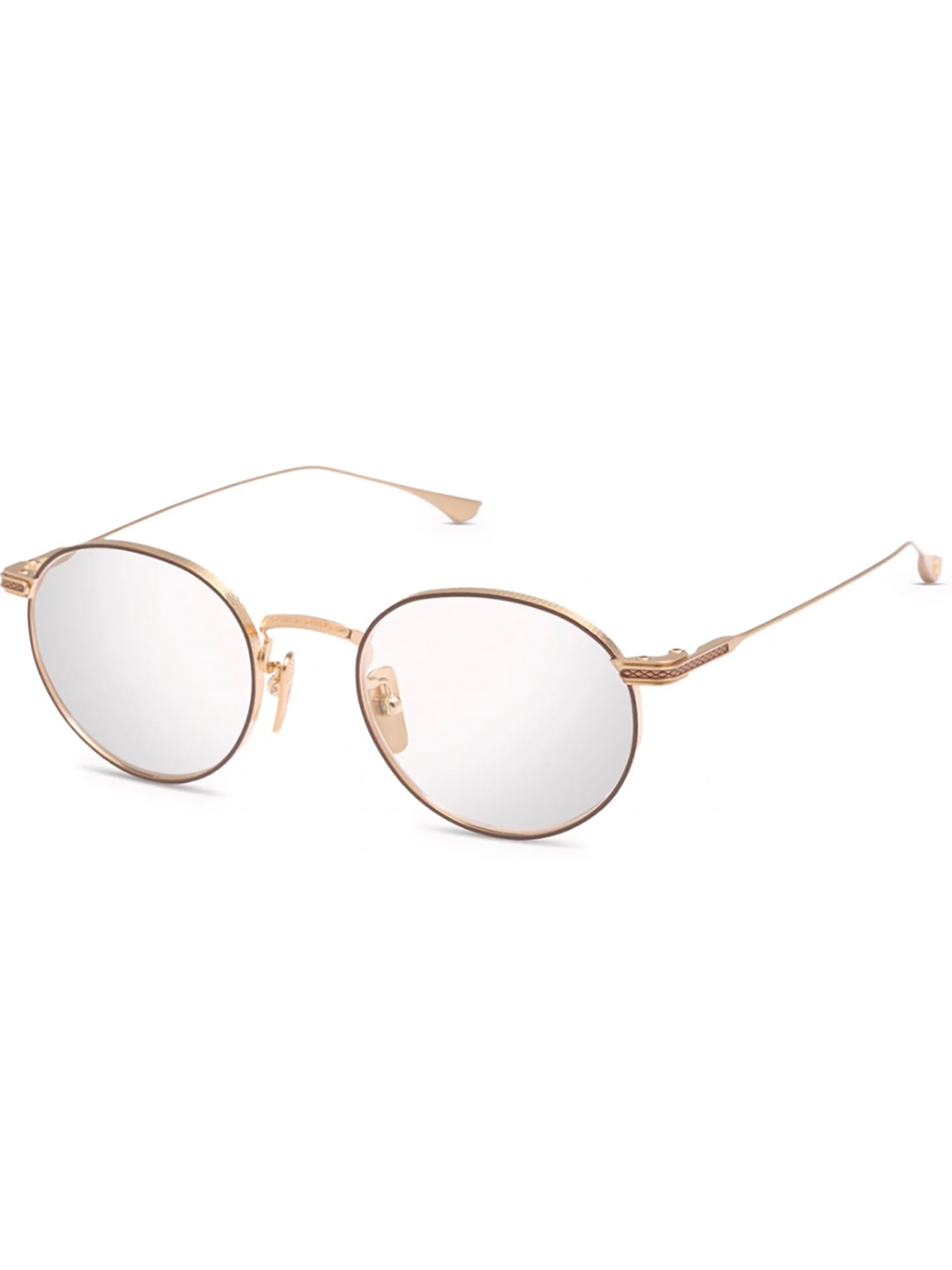 Dita Dtx168/a/02 Journey/two Eyewear In Brushed White Gold_mahoga