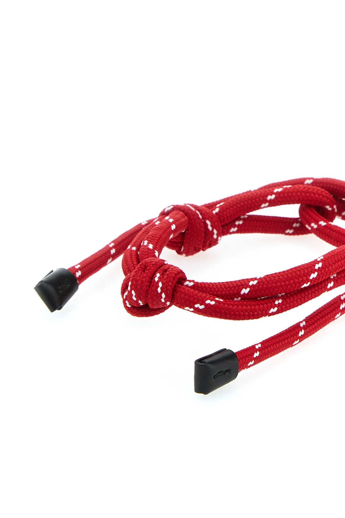 Miu Miu Fabric Bracelet With Adjustable Fit And Knot Detail In Red