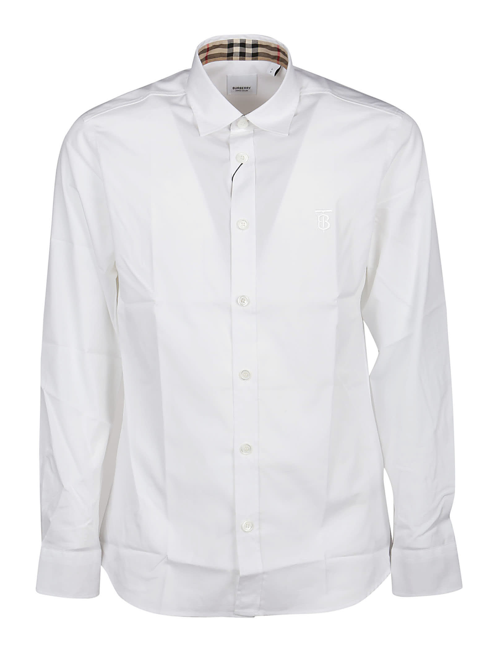 Burberry Camicia Serjeants In White