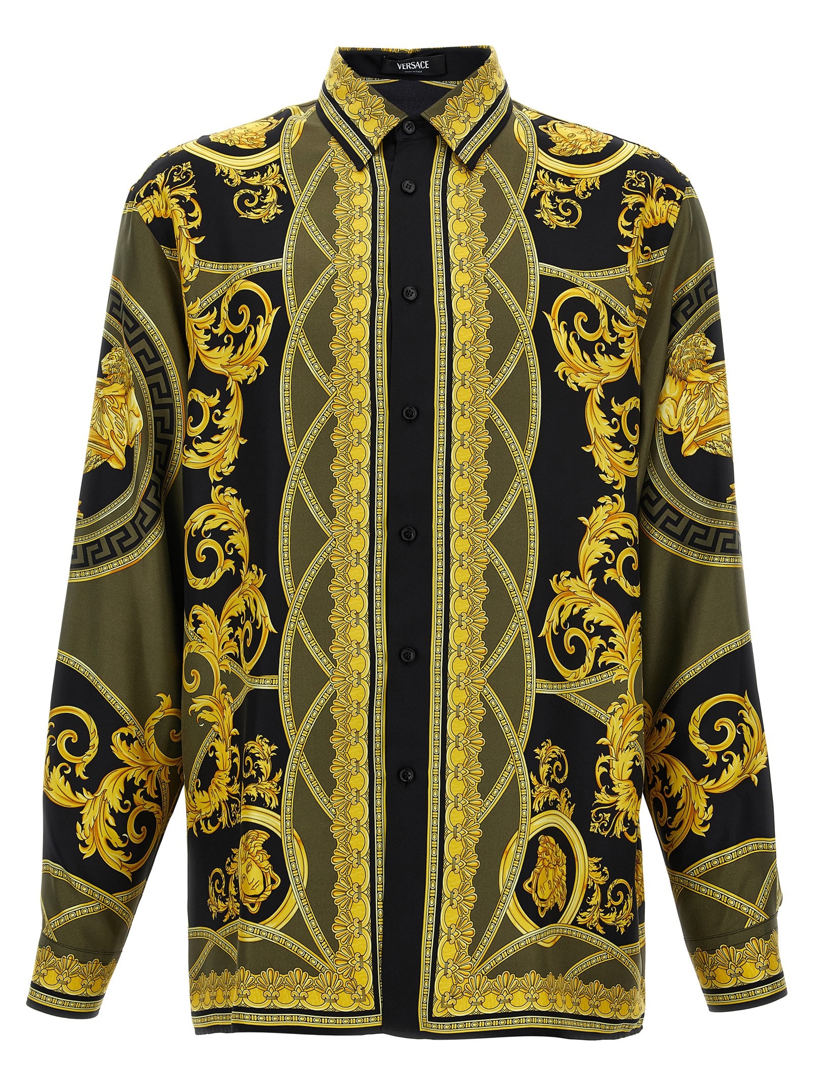 Shop Versace La Coupe Des Dieux Shirt In Multicolor