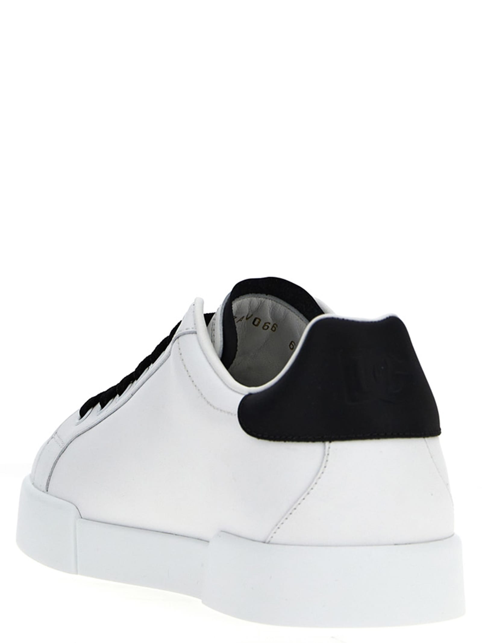 Shop Dolce & Gabbana Portofino Sneakers In White/black