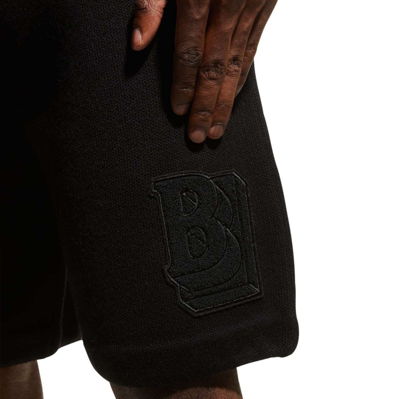 Shop Burberry Wool Shorts In Black