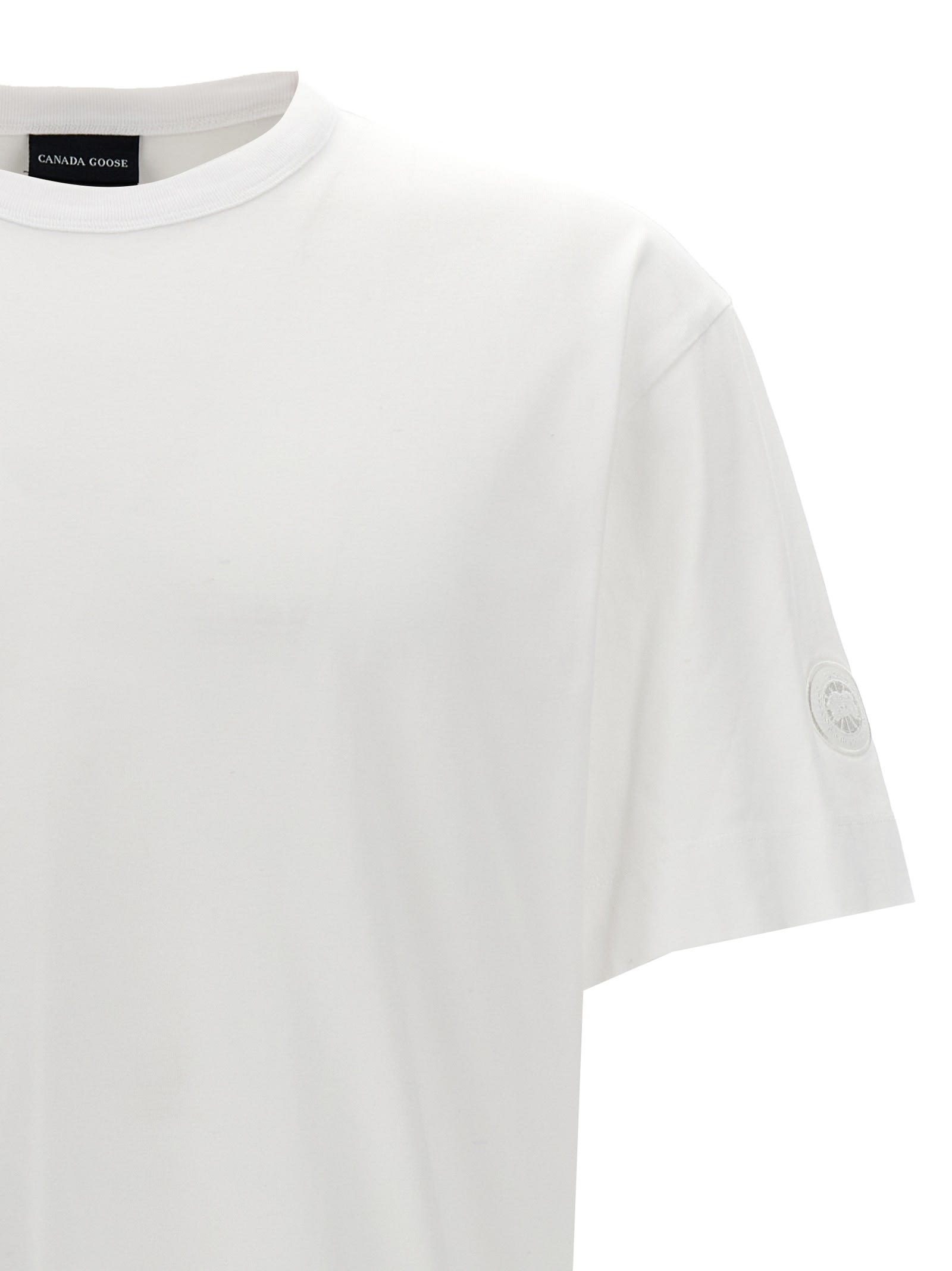 Shop Canada Goose Gladstone T-shirt In White