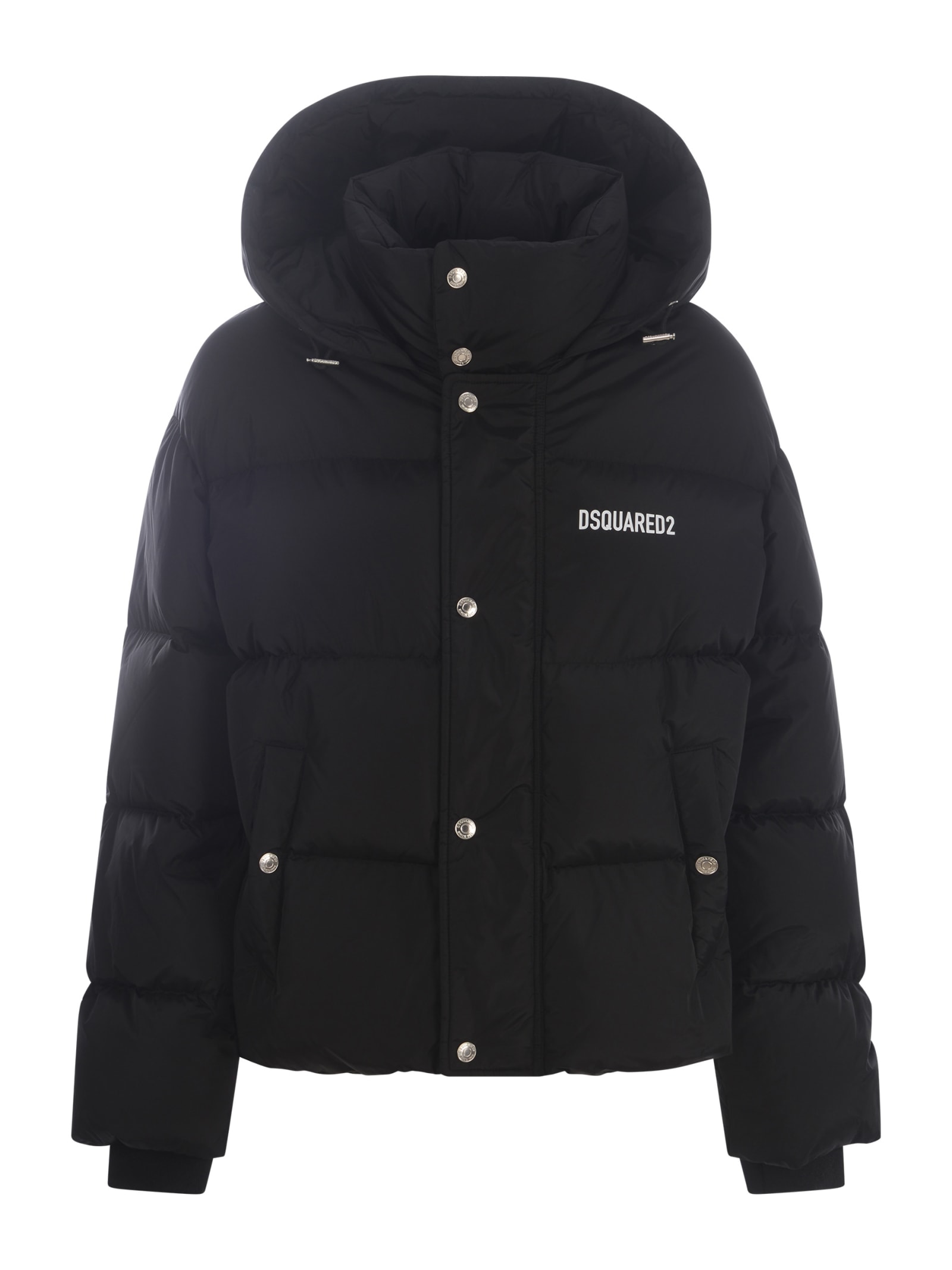 Shop Dsquared2 Down Jacket  In Nylon In Black