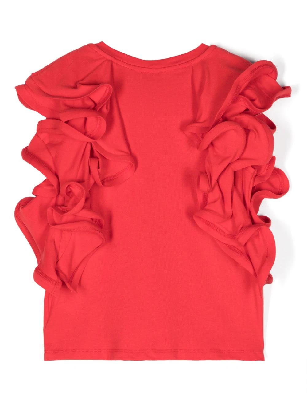 Shop Miss Grant T-shirt Con Ruches In Red