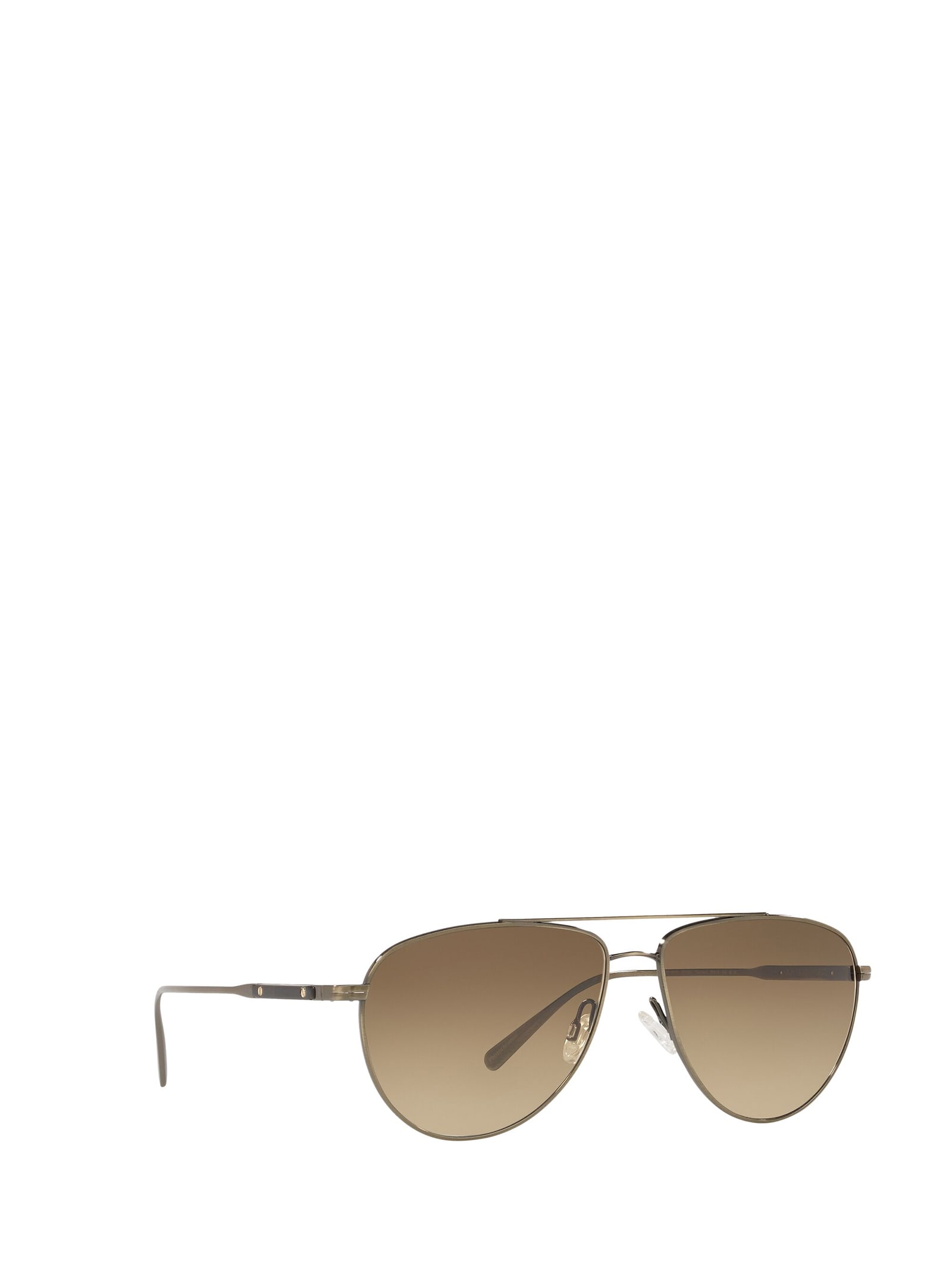 Shop Oliver Peoples Ov1301s Antique Gold Sunglasses