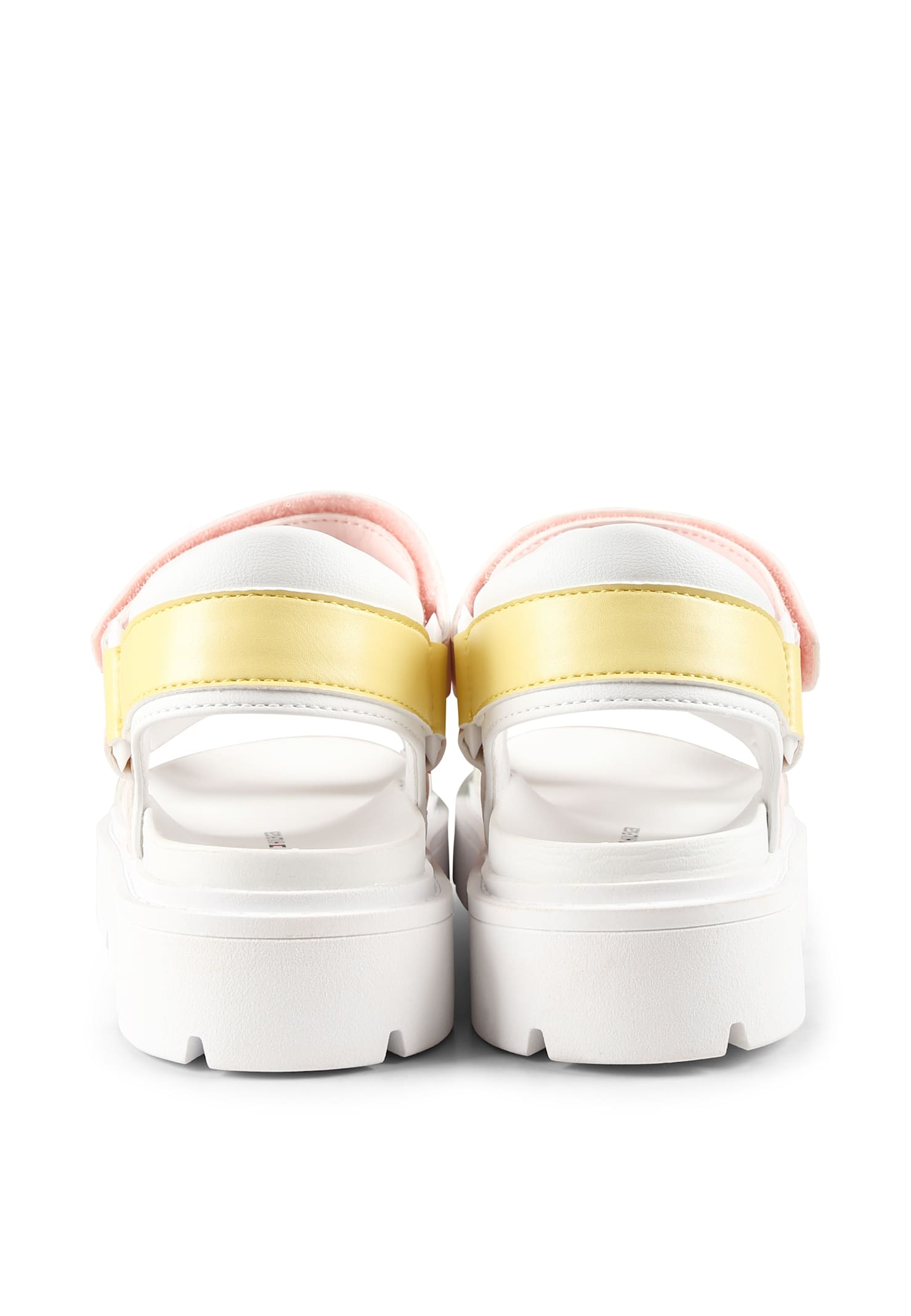 Shop Tommy Hilfiger Multicolor Sandals For Girl With Logo
