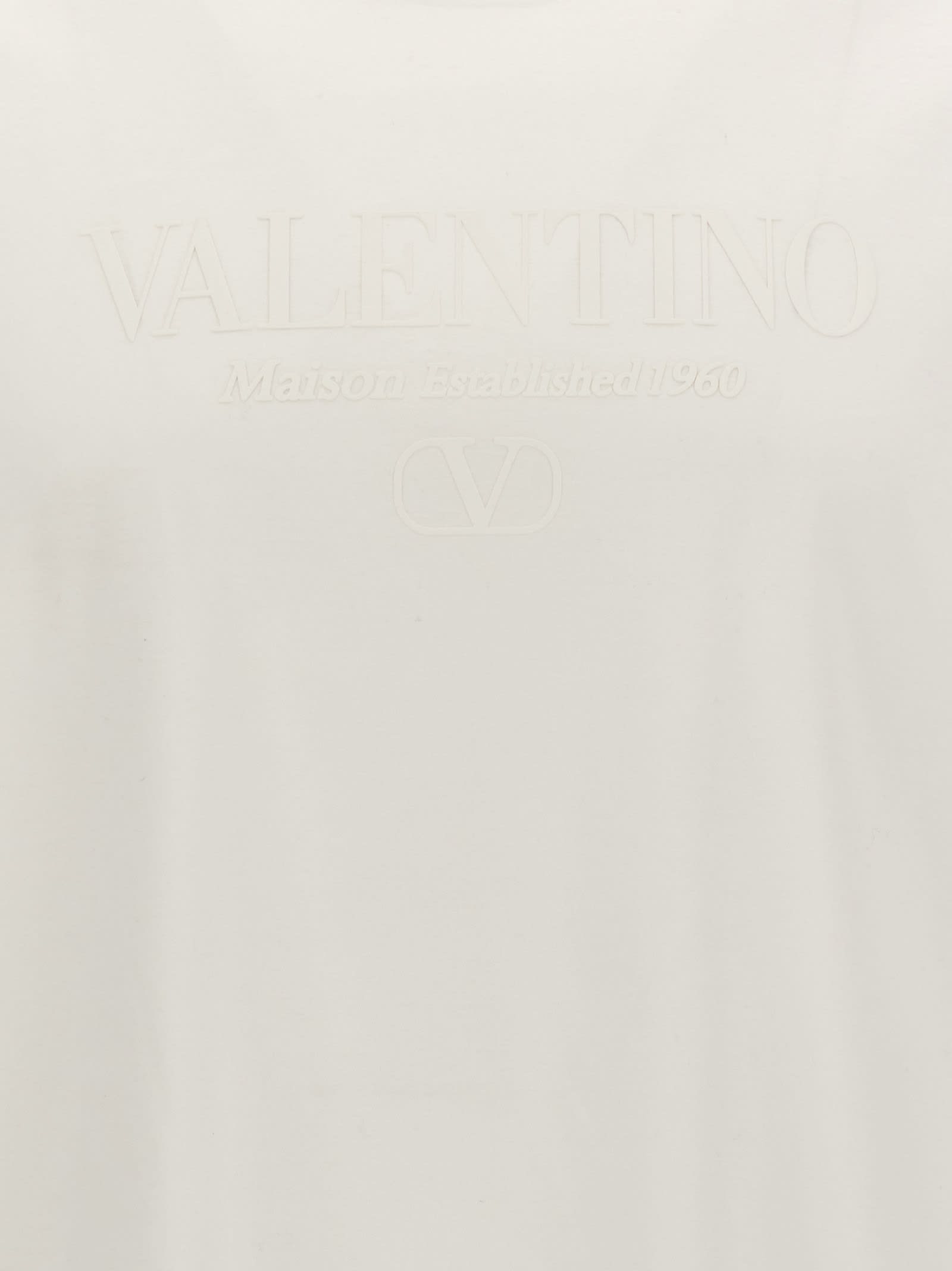 Valentino T Shirt With Toile Iconographe Detail In White