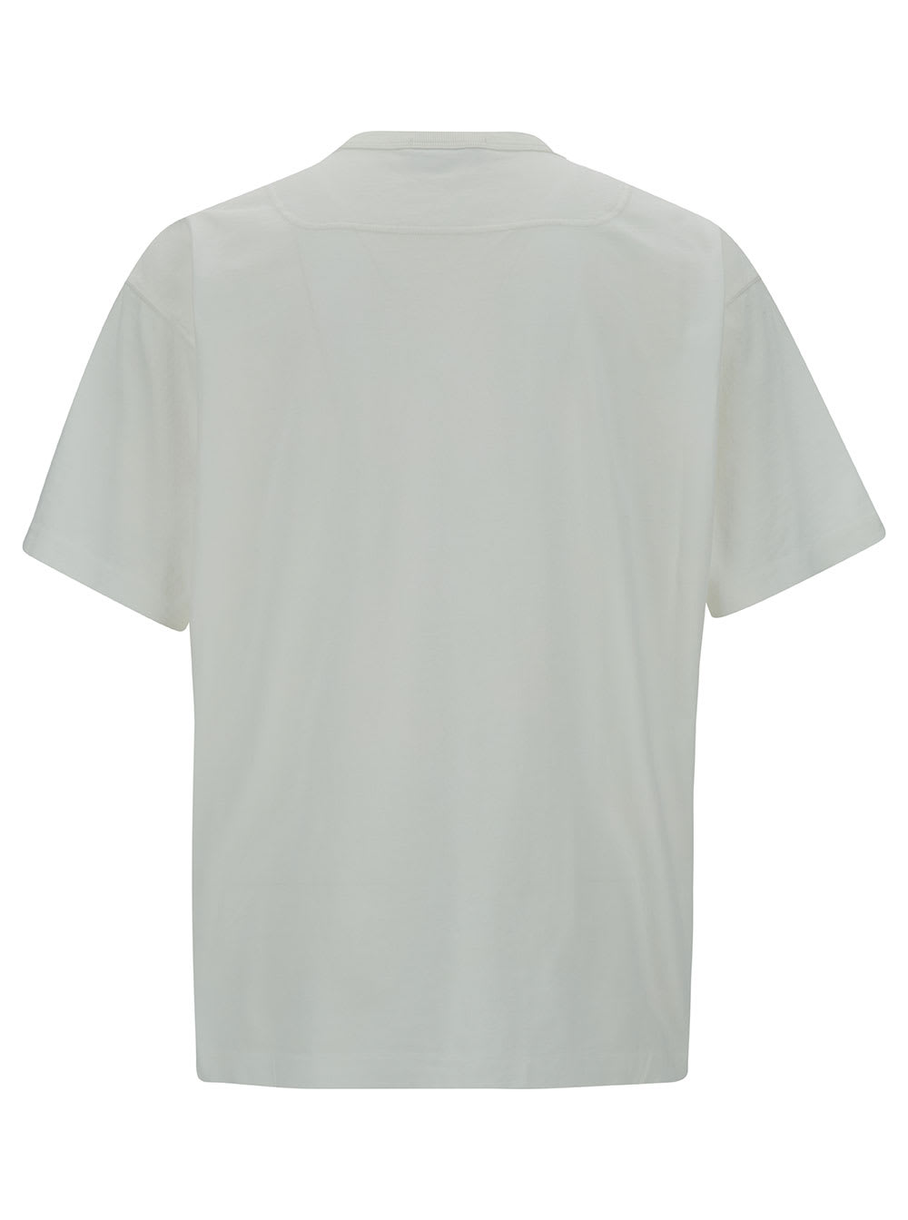 Shop Stone Island T-shirt Crew Neck White Cotton Mens