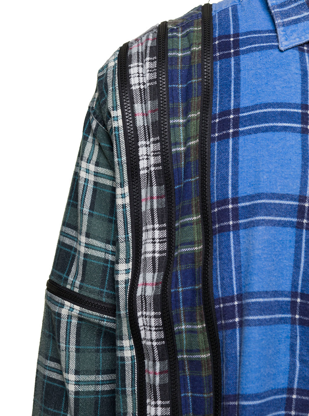 Needles 7 Cuts Zipped Wide Flannel Shirt - Multi – Kith