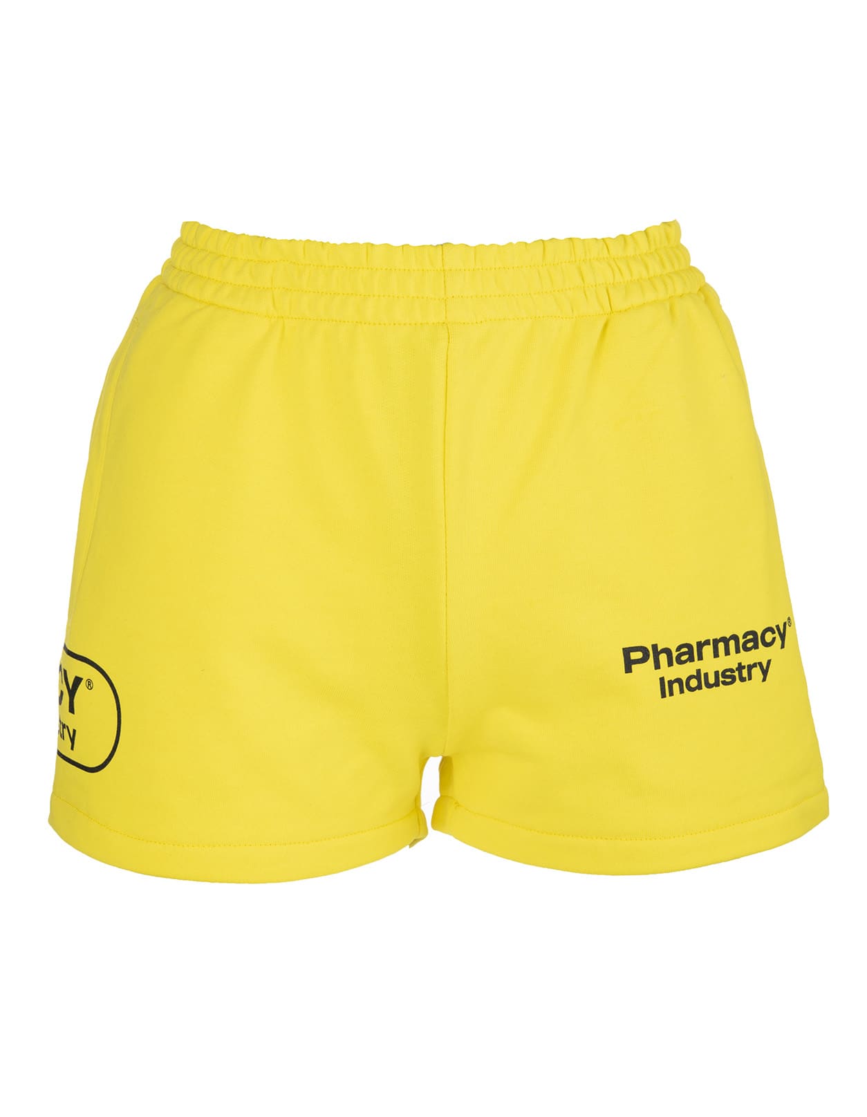 Pharmacy Industry Woman Yellow Shorts With Logos