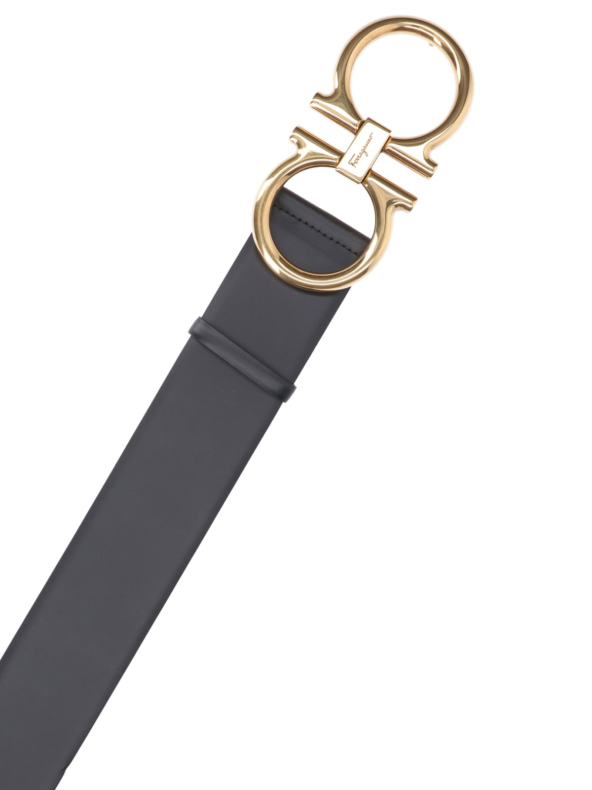 Shop Ferragamo Gancini High Waist Belt In Black