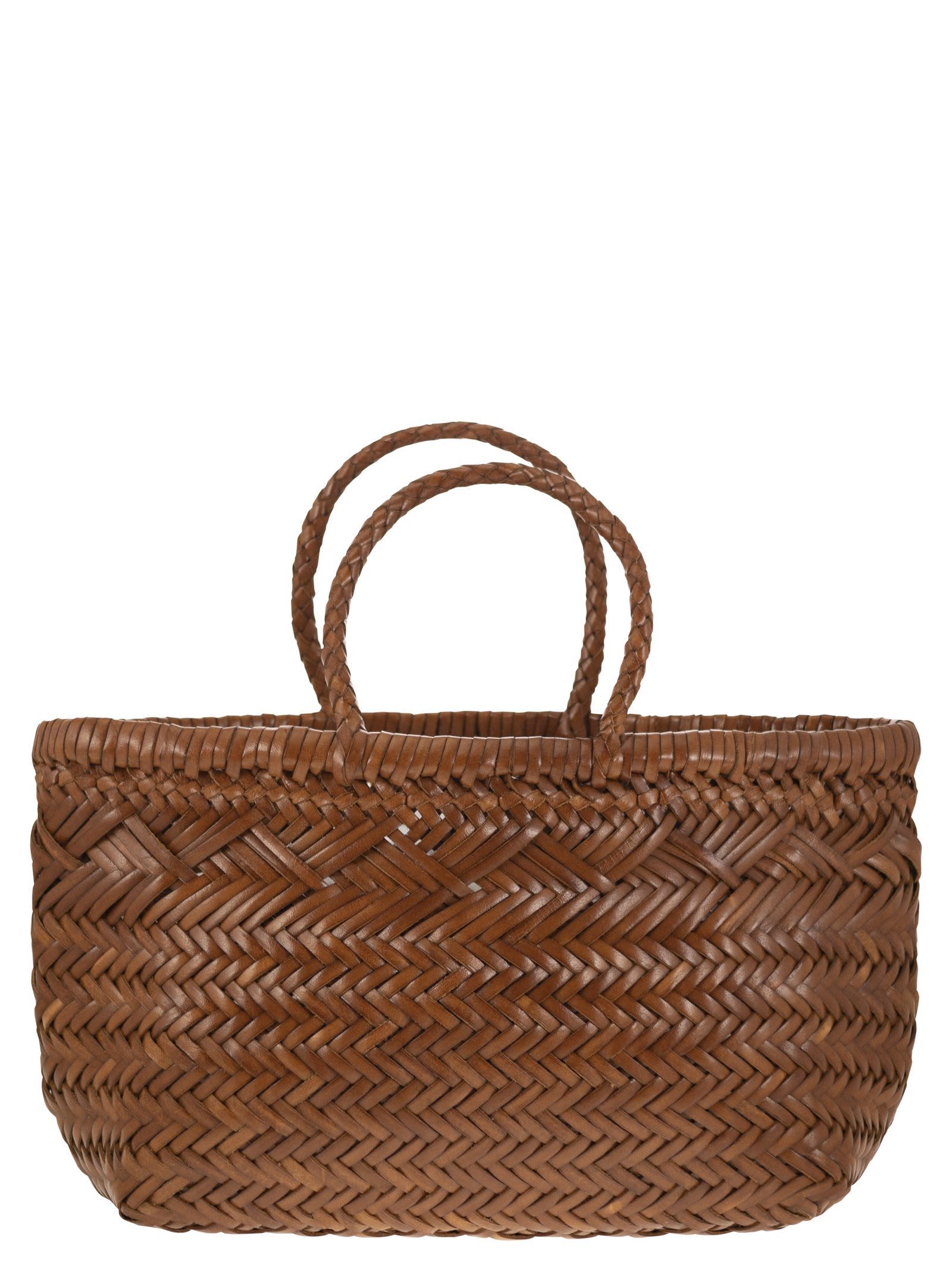 Triple Jump Small - Woven Leather Bag