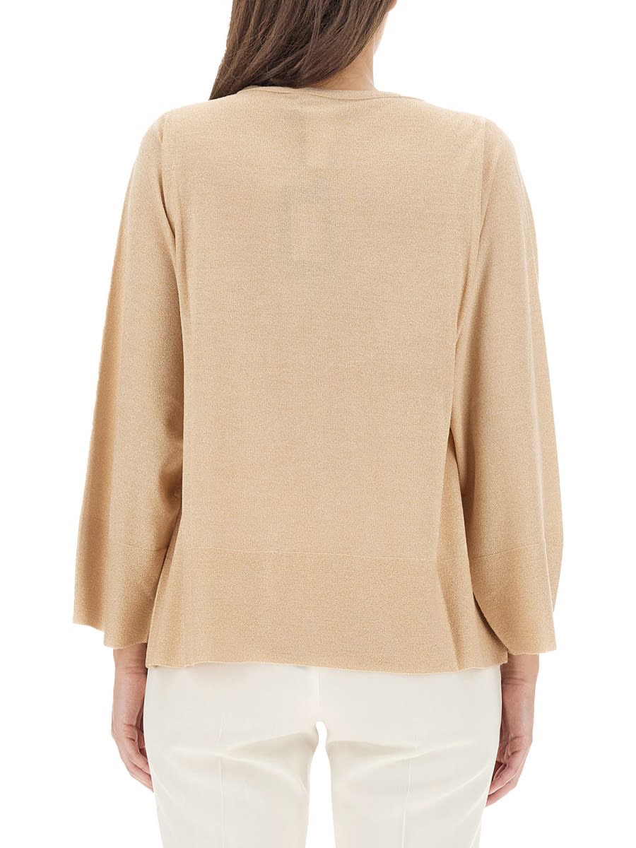 Fabiana Filippi Oversized Lightweight Knitwear Long Sleeves In Ivory