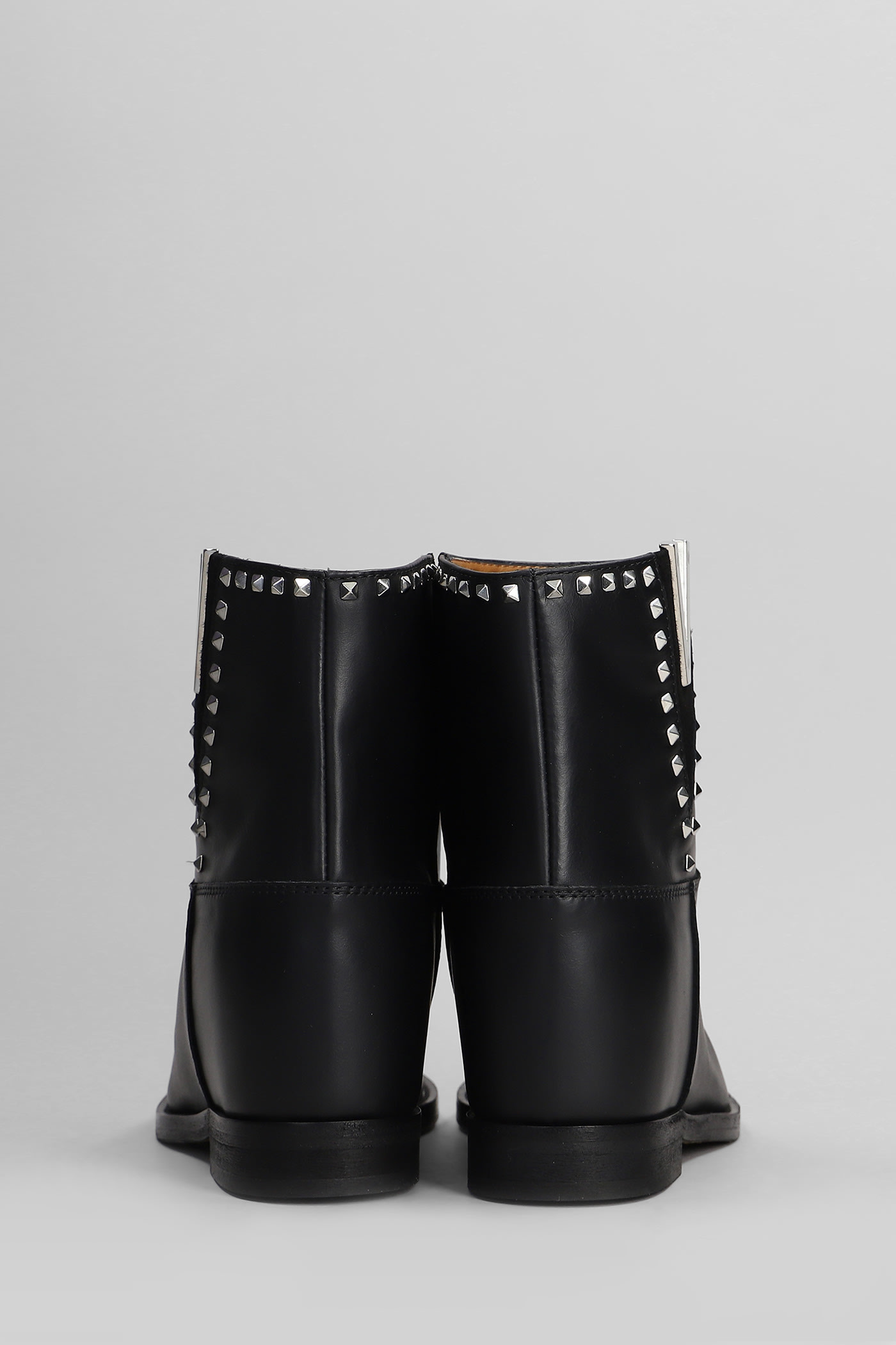 Shop Via Roma 15 Ankle Boots Inside Wedge In Black Leather