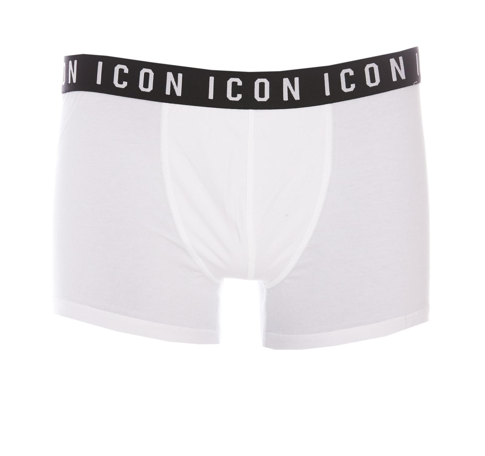 Shop Dsquared2 Be Icon Boxer In Bianco