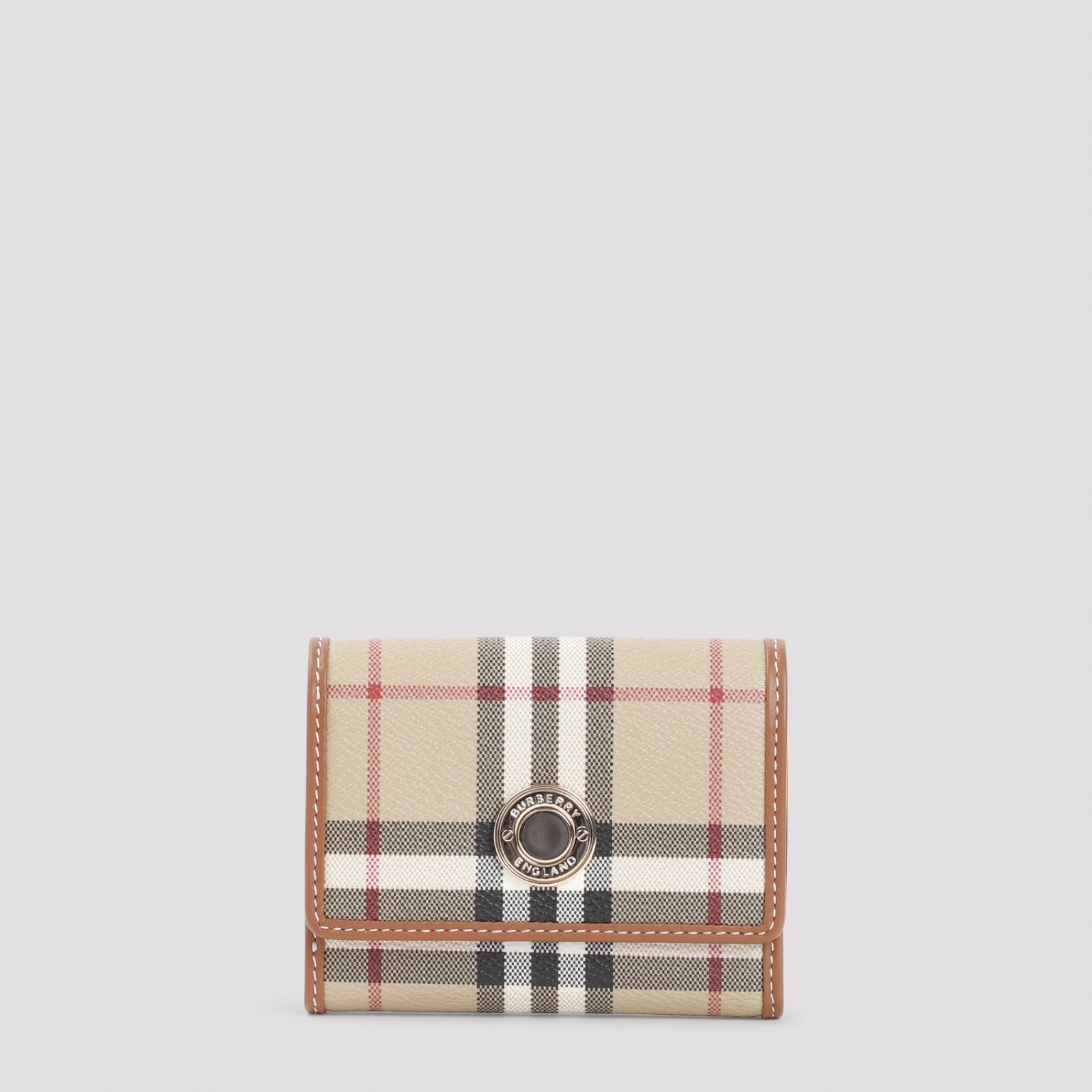 Shop Burberry Lancaster Wallet In Archive Beige