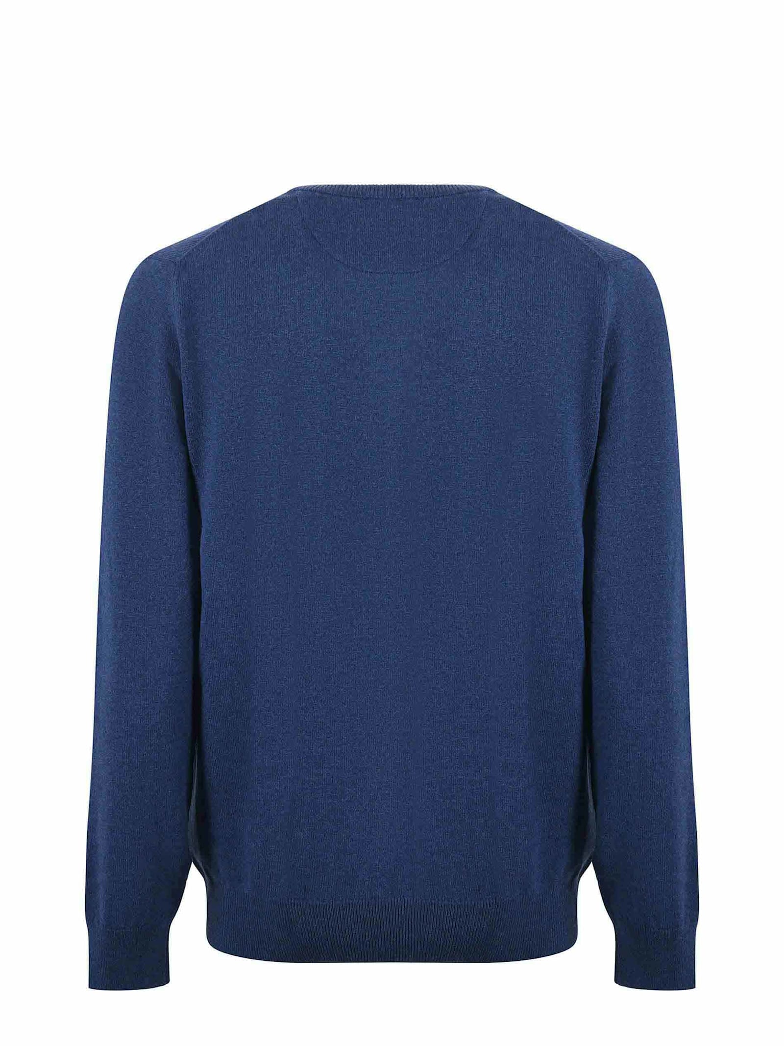 Shop Polo Ralph Lauren Wool Sweater In Blu Melange