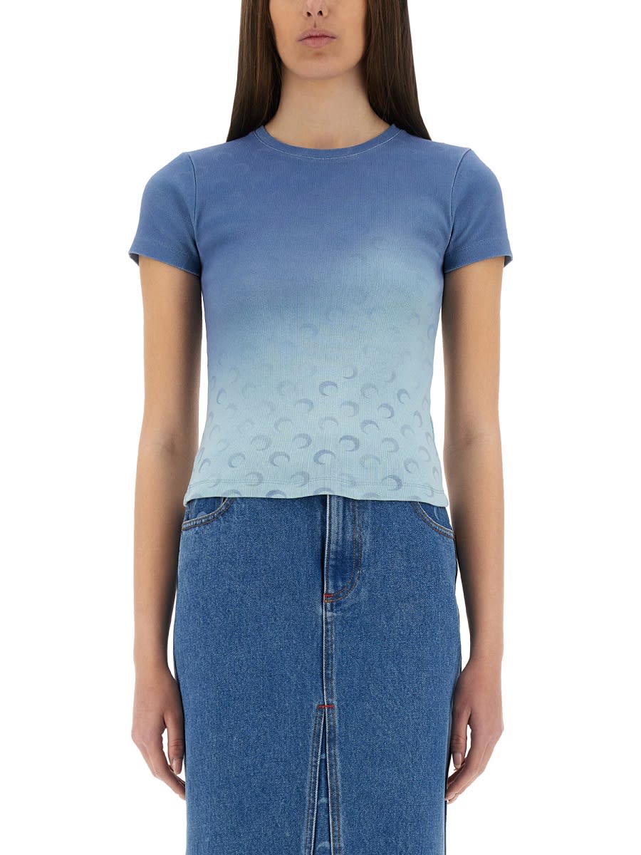 Shop Marine Serre Moon Faded T-shirt