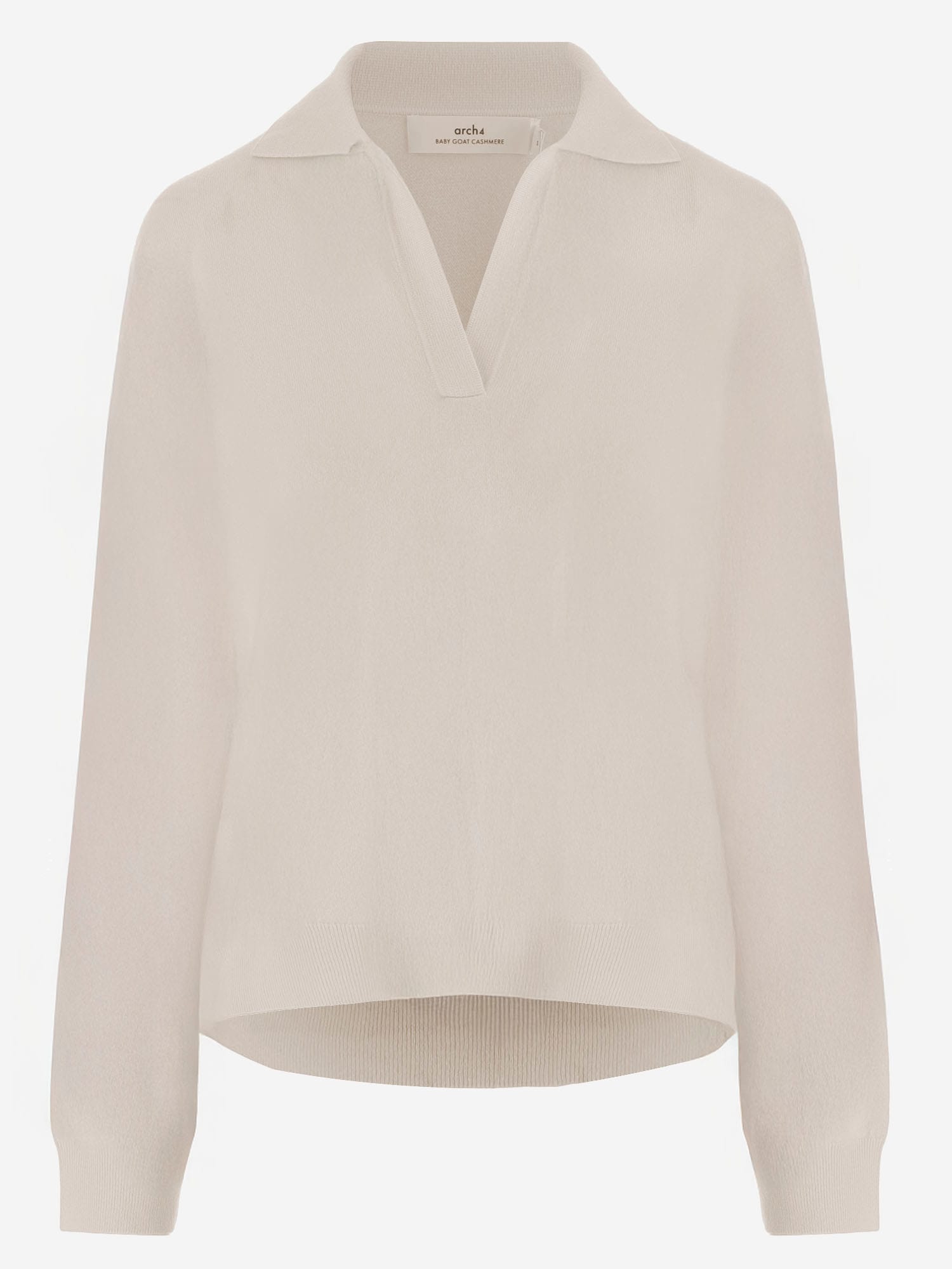 Arch4 Cashmere V-neck Sweater In Neutral