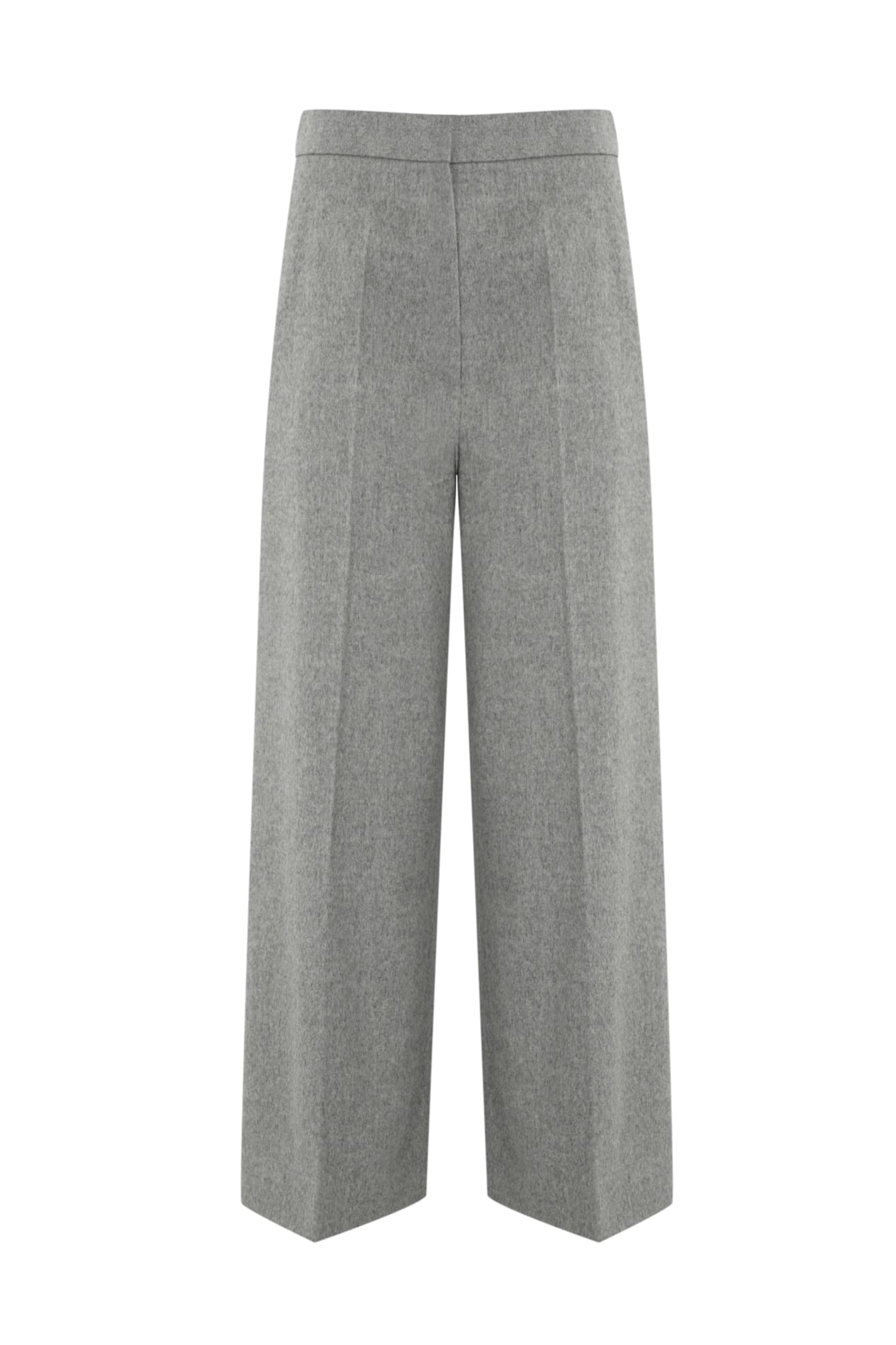 Burano Cropped Trousers In Wool