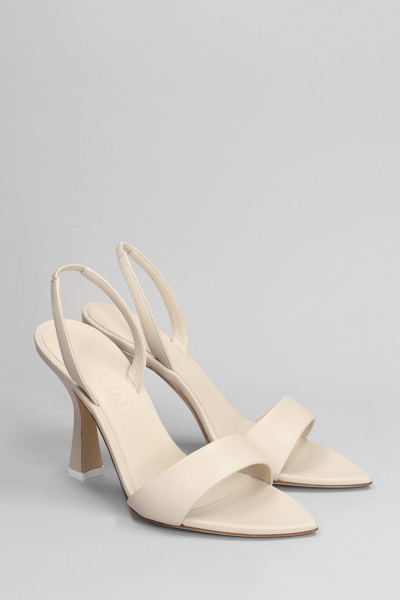 Shop 3juin Lily 095 Sandals In Beige Leather