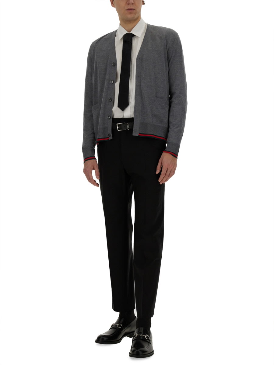 Gucci Web Pattern Cardigan