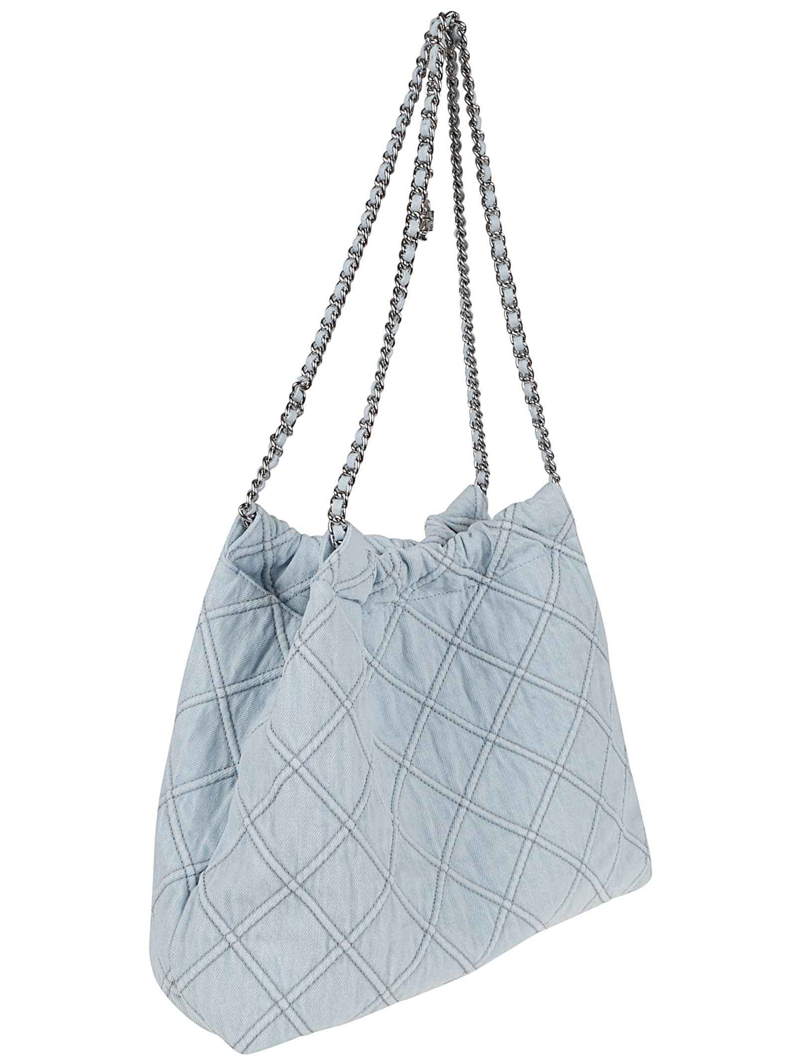 Tory Burch Fleming Denim Hobo Bag