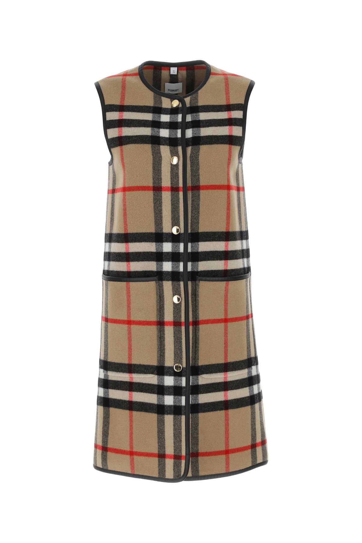 Burberry Embroidered Wool Blend Vest