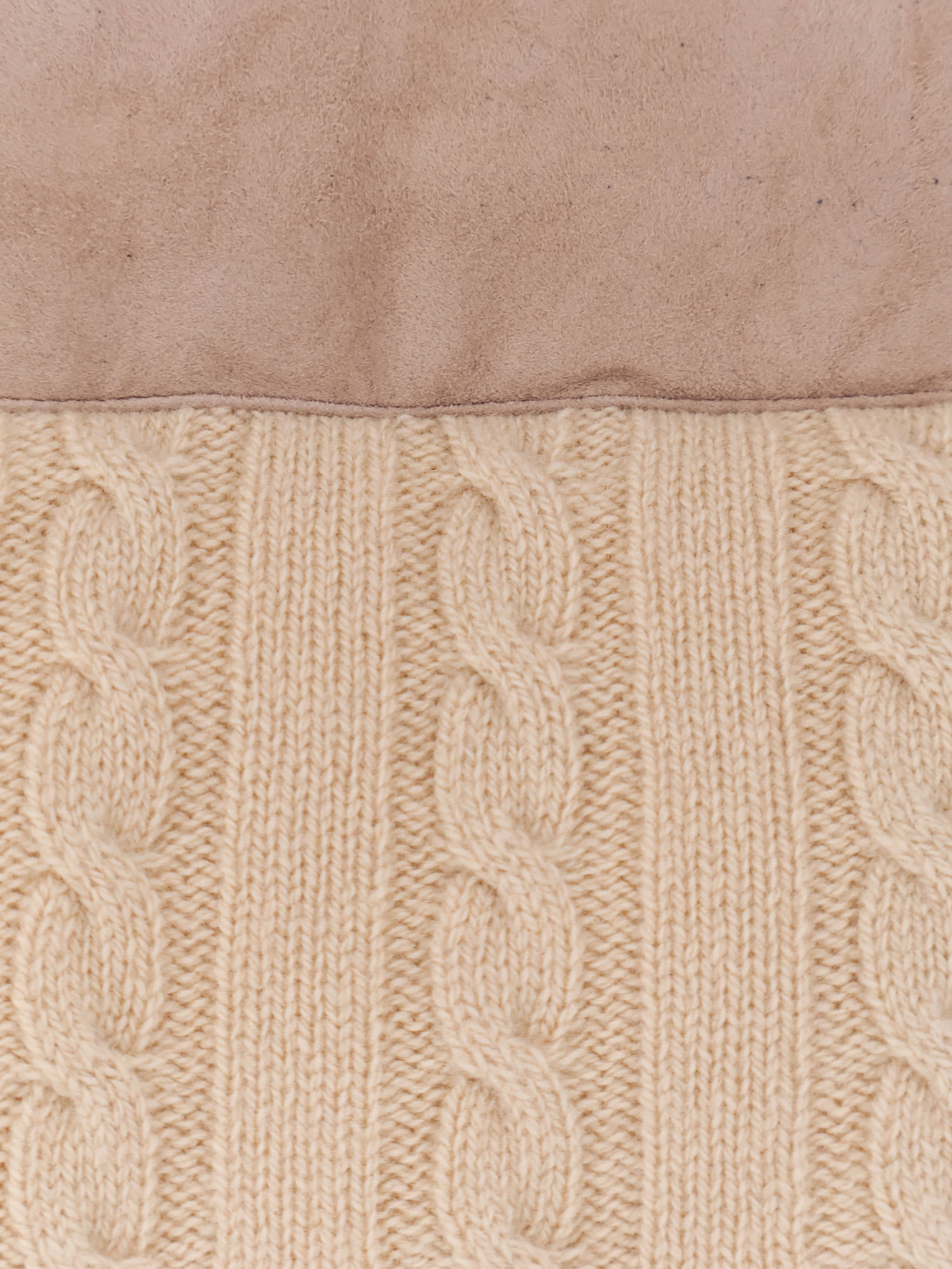 Hugo Boss Heat Virgin Wool And Cashmere Jacket With Suede Inserts In Neutral