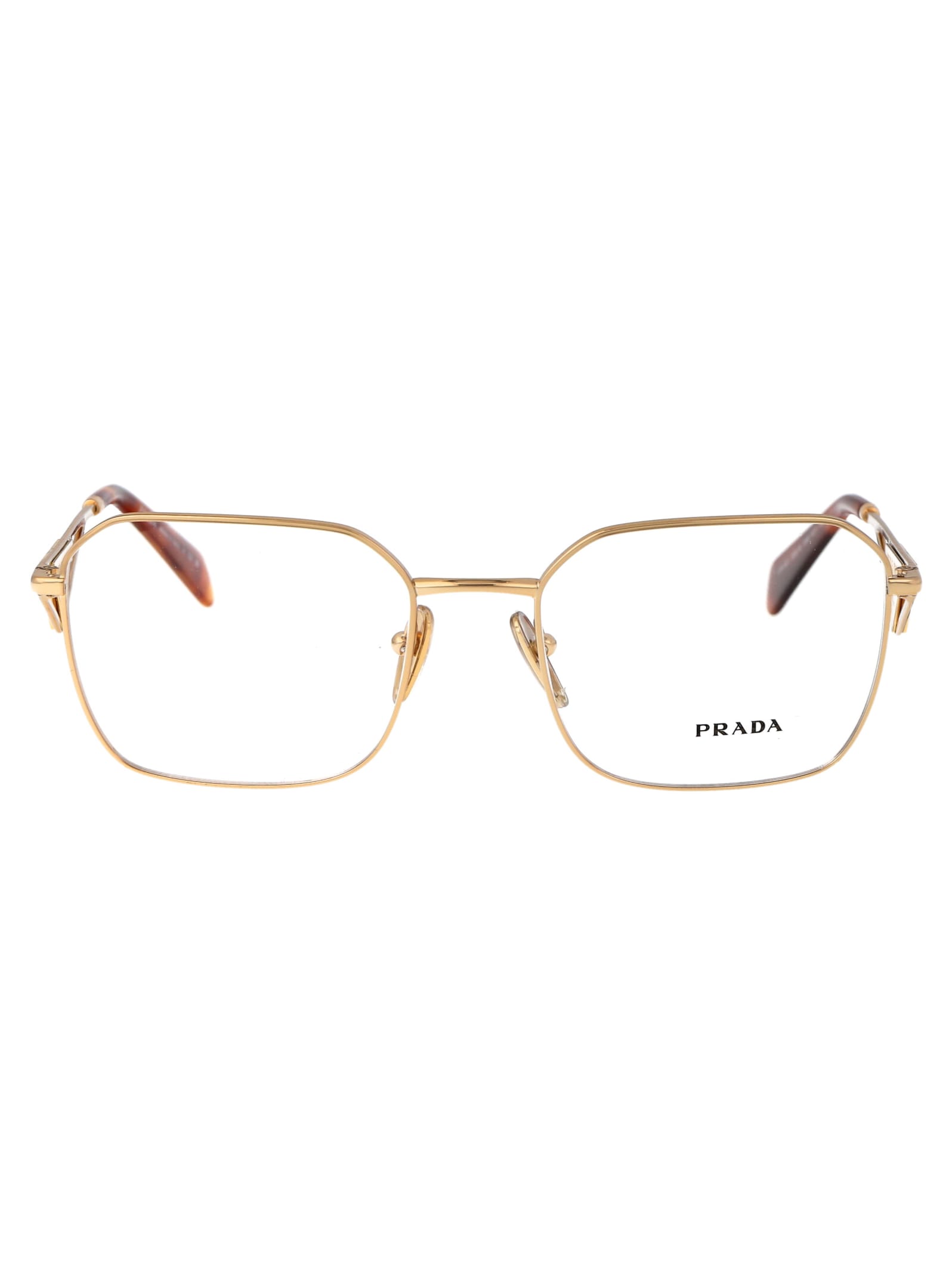 Shop Prada 0pr A51v Glasses In 5ak1o1 Gold